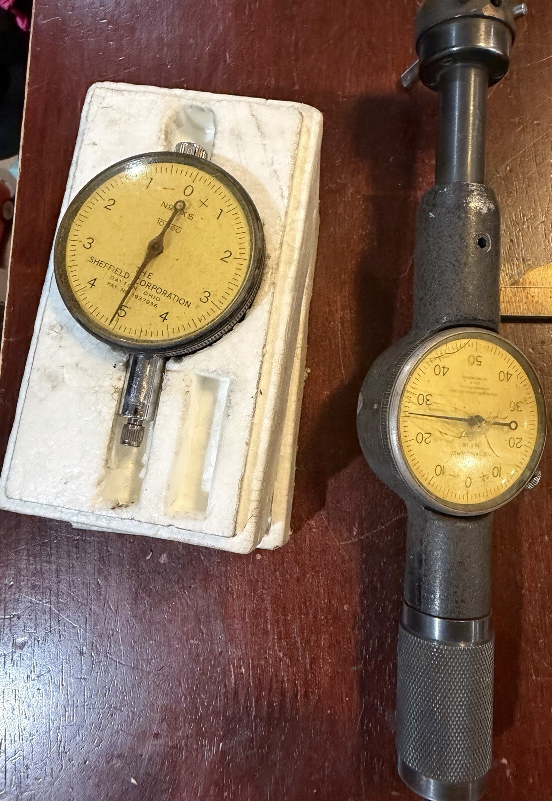 Standard Gage Co No 3 Dial Bore Gage Set With Extra Sheffield Indicator Head