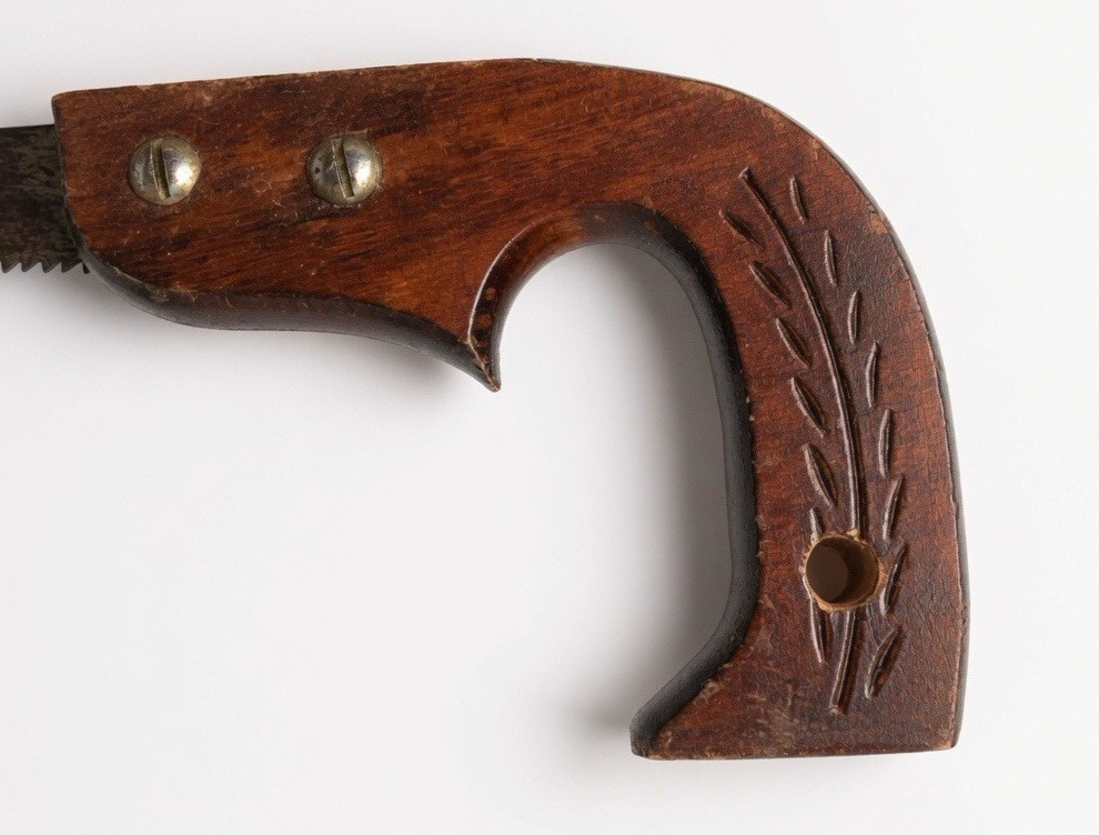 Vintage Keyhole Hand Saw Wood Grip Made in USA Antique Hand Saw Man cave Decor