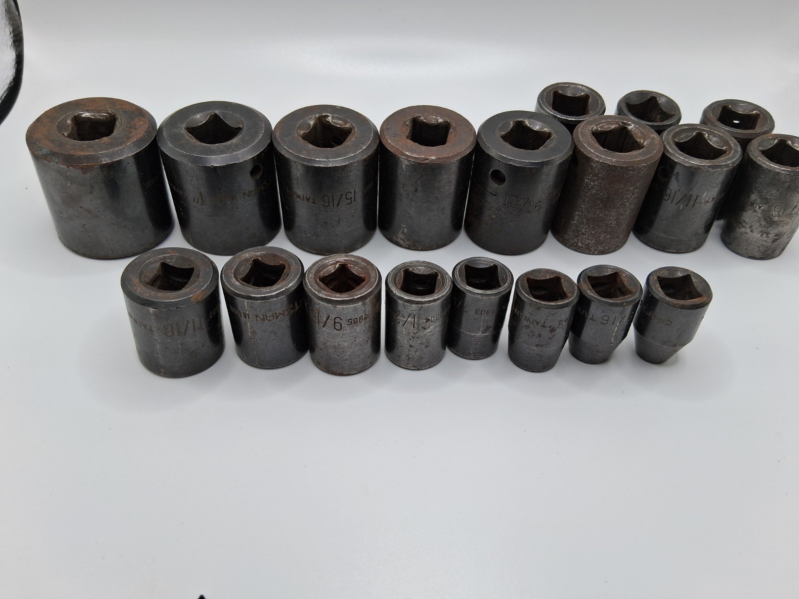 Craftsman Shallow Impact Socket Sets 1/2 & 3/8 Drive SAE 6pt