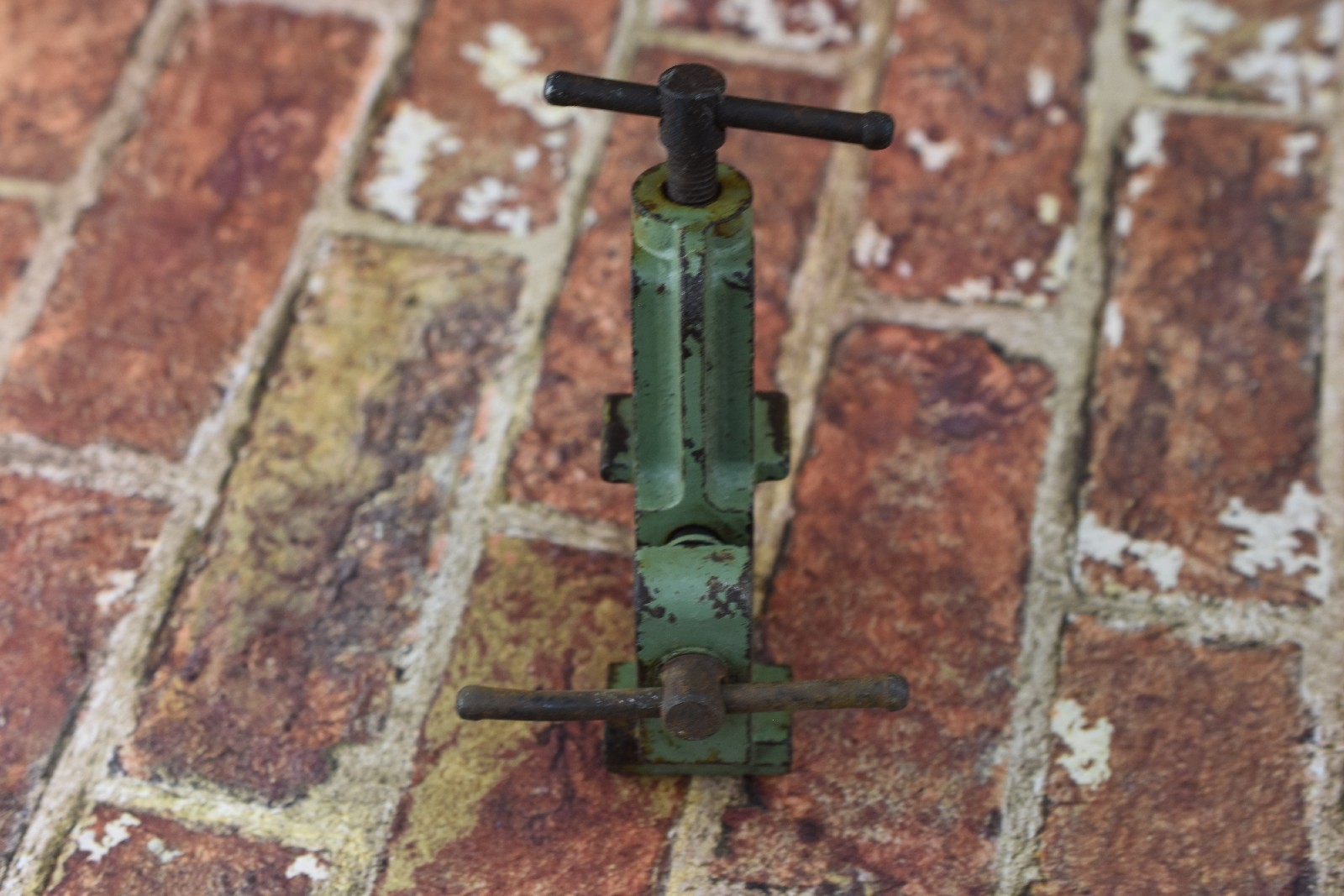 Old vice clamp metal work with anvil Jewelers Watchmakers tool VTG