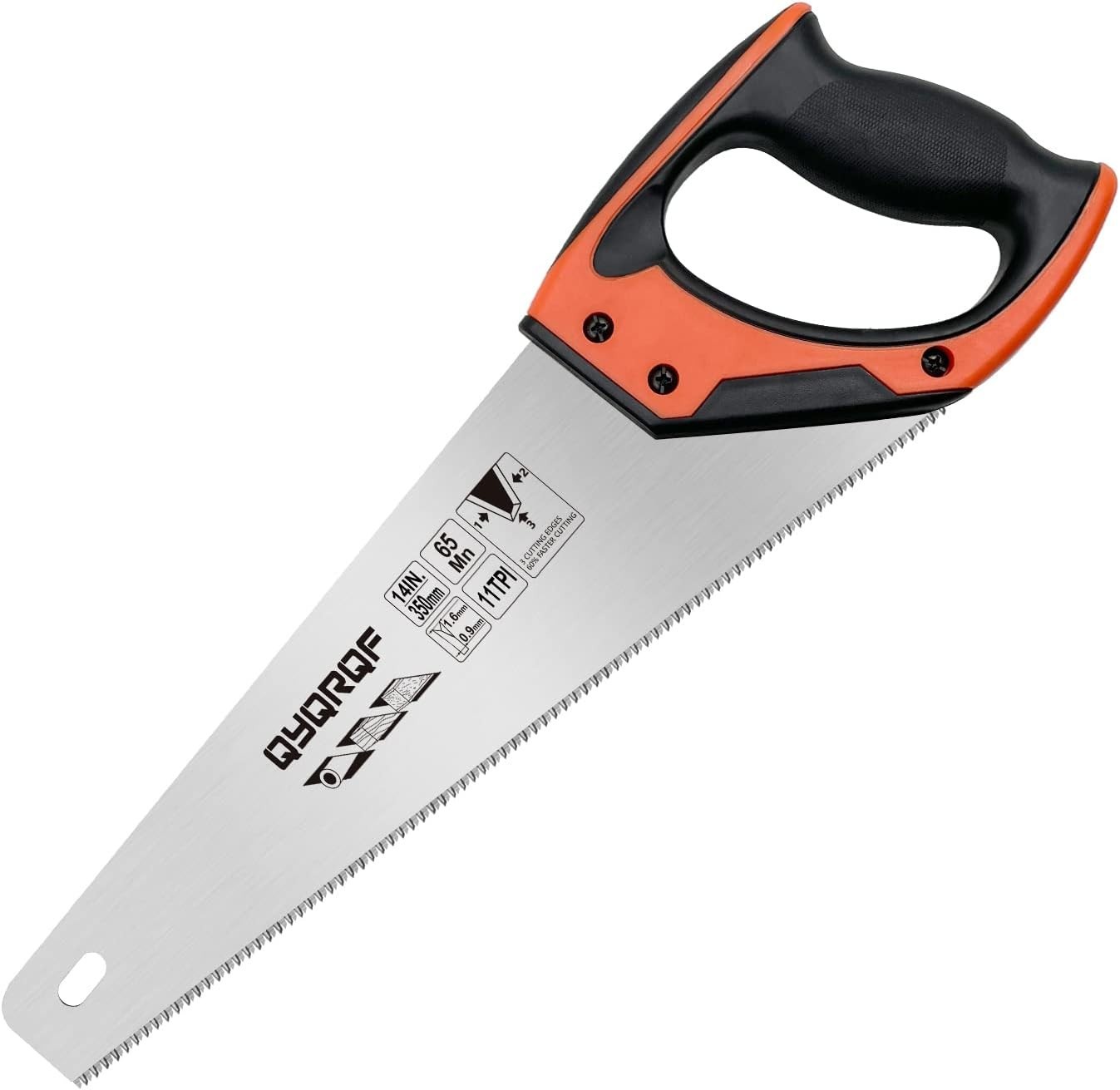 14-Inch Ergonomic Hand Saw with High Carbon Steel Blade – Effortless Precision