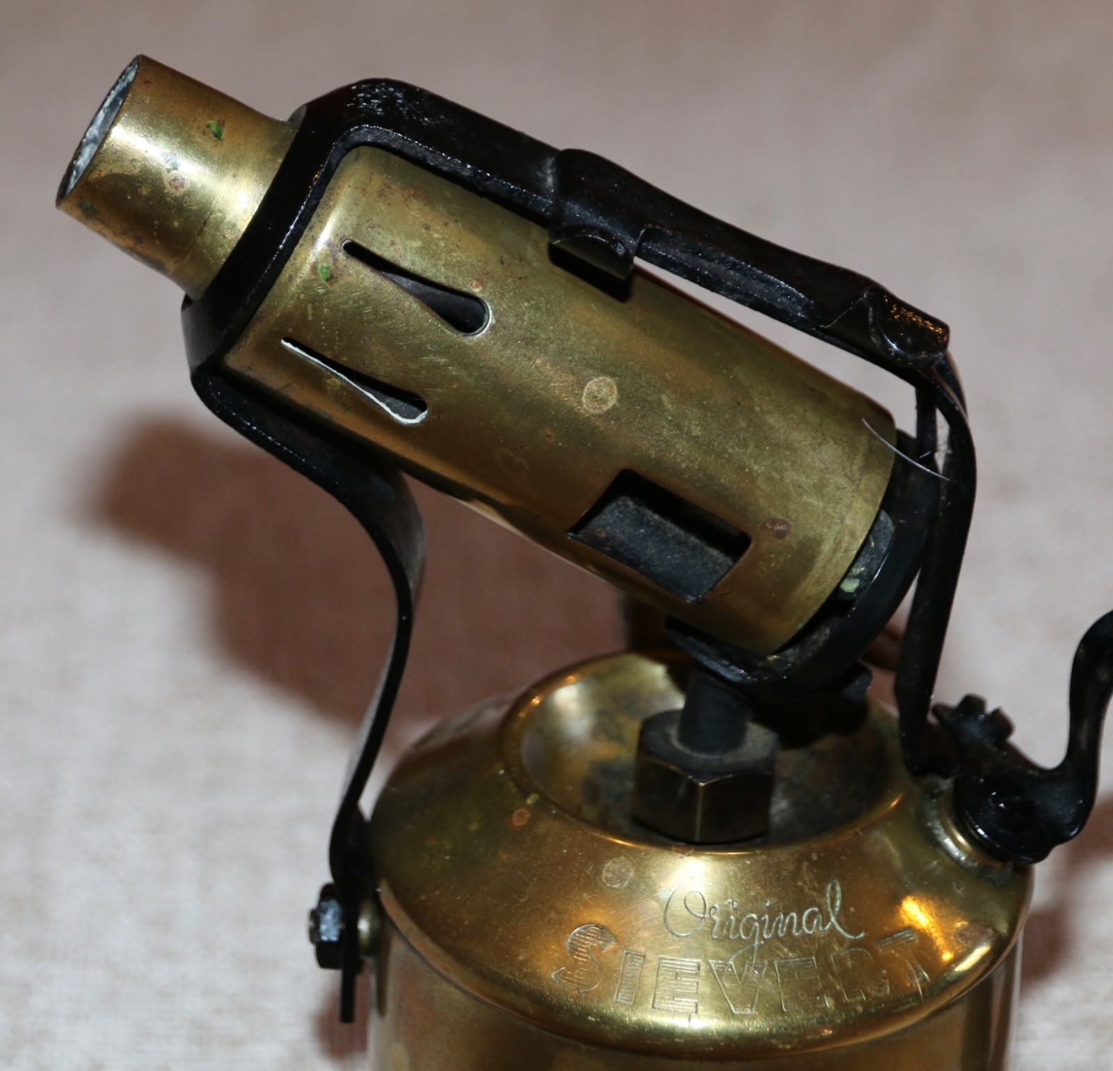 VINTAGE ORIGINAL MAX SIEVERT BRASS BLOW TORCH – 0.4 LITRE