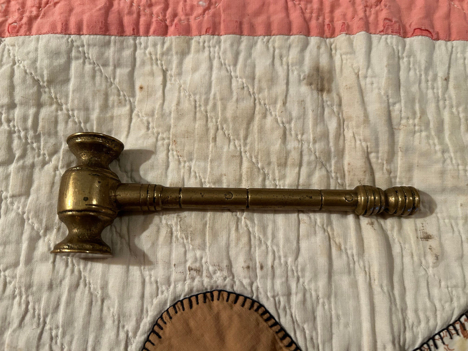 6.4 Ounce 1 7/8″ x 5 7/8″ Brass Jewelers / Metalsmith Hammer, Free S/H