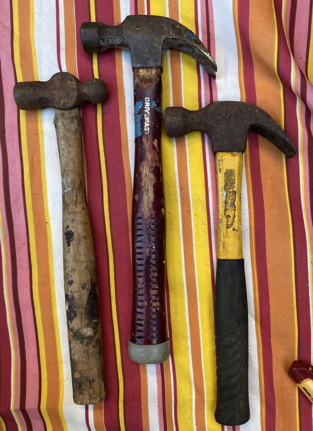 Hammer Lot of 3 Drivemast Central Forge Ball Peen Hammer