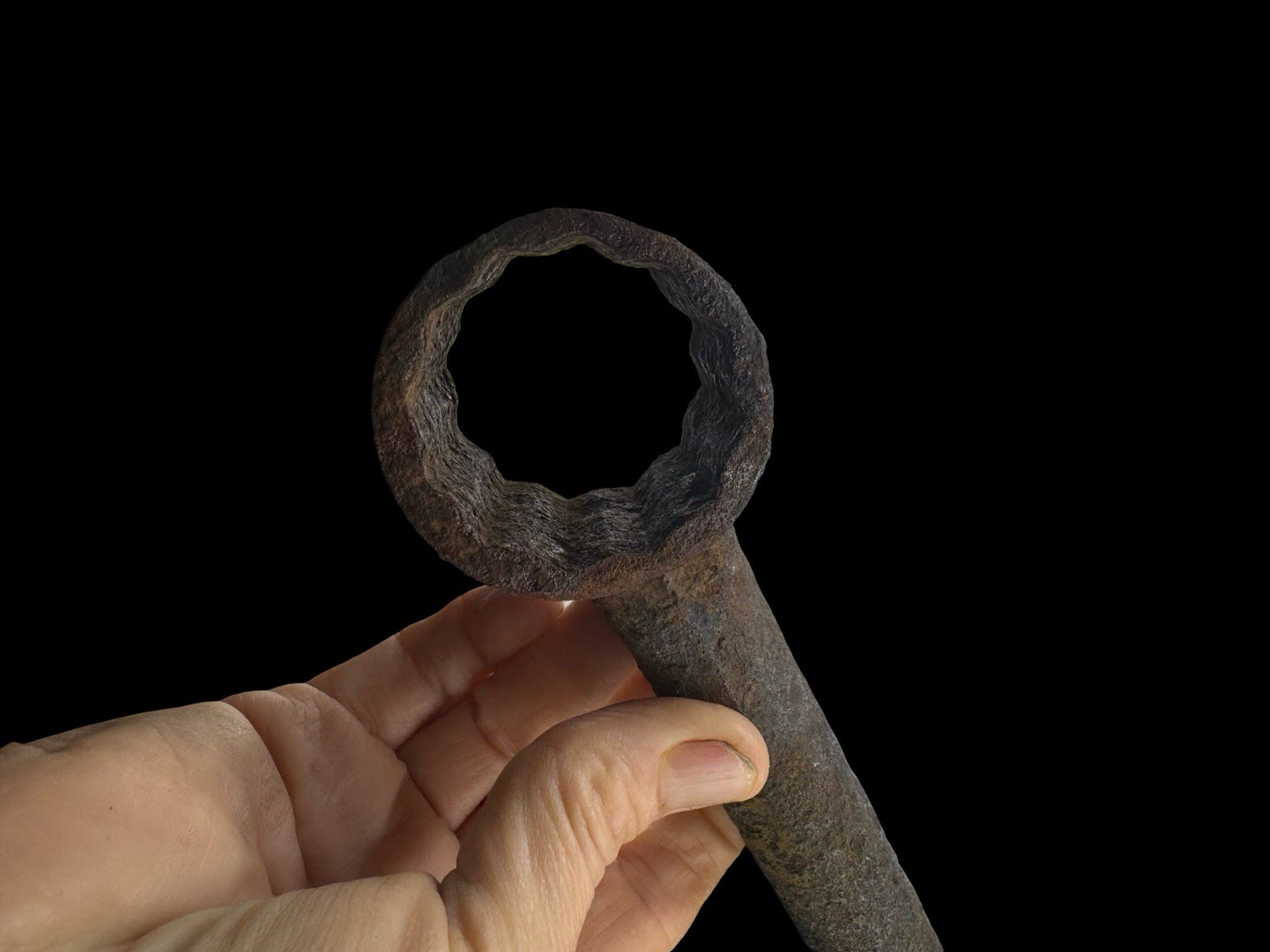Vintage Rusty Double Box End Wrench Heavy Duty Antique Industrial Tool Patina