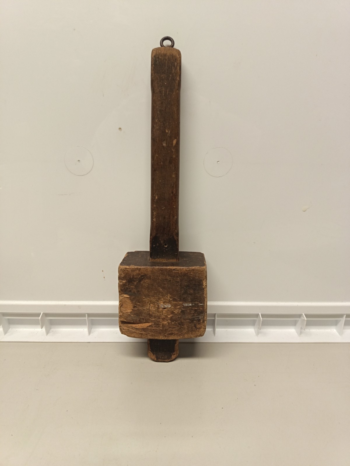 Vintage Carpenters Oak Headed Mallet With Oak Handle 13″