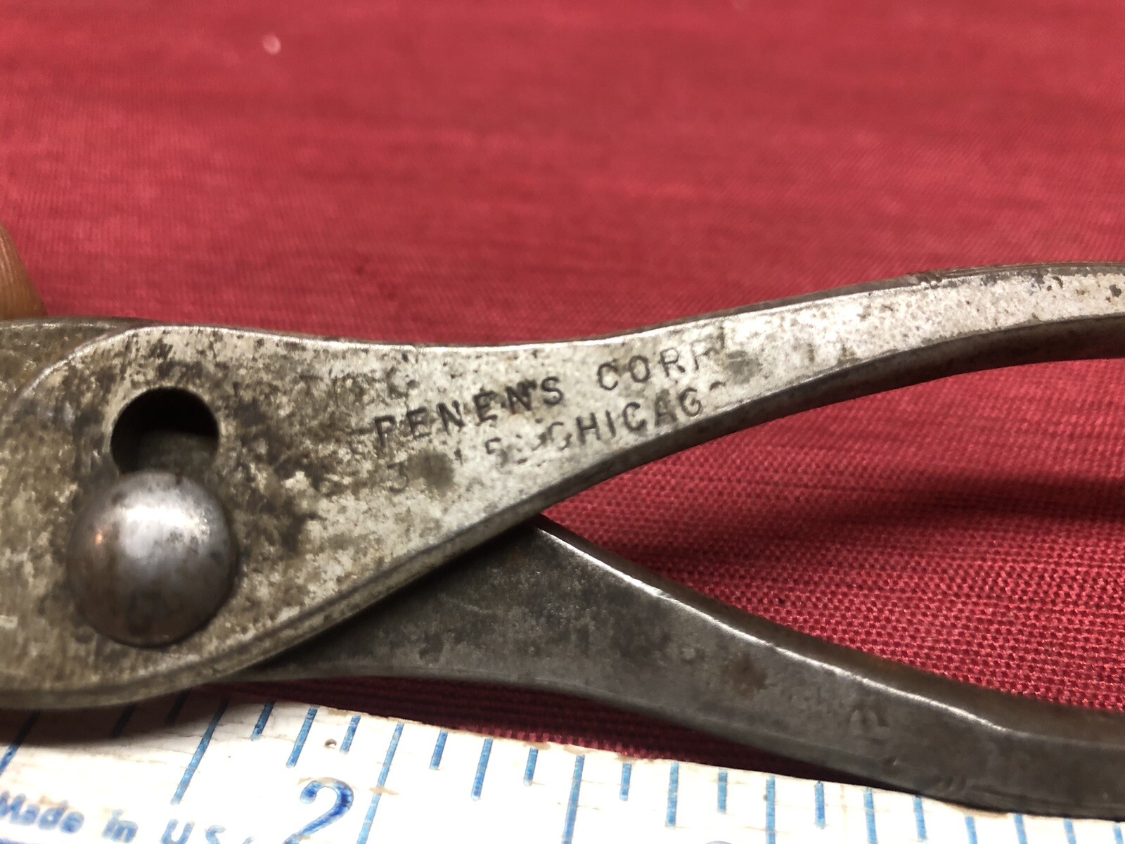 Penens Corp. 5” Slip Joint Pliers Chicago USA Made Tool