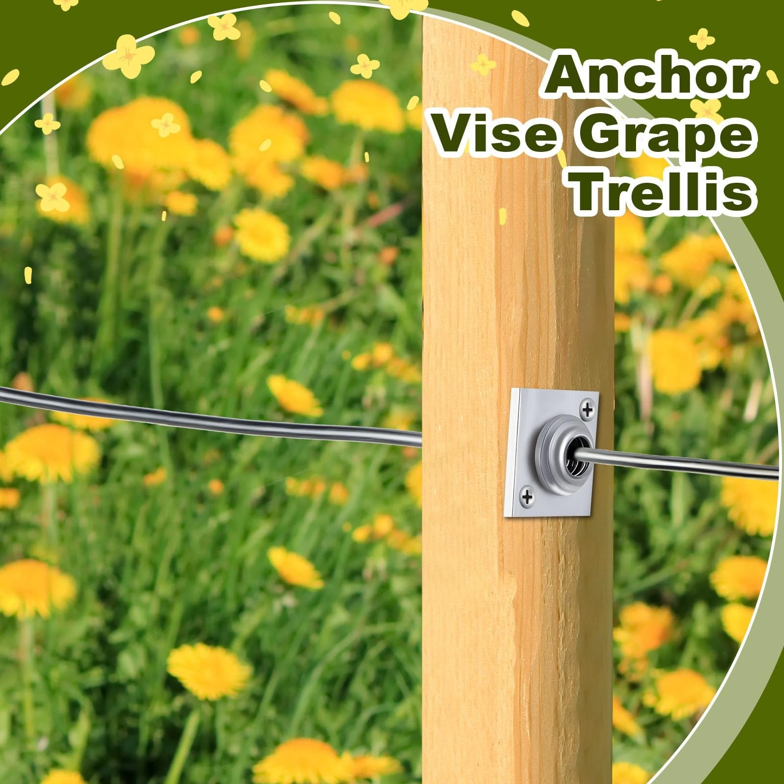 Anchor Wire Vise Anchor Vise Grape Trellis Anchor Vise for Tightening 8~11 Ga…