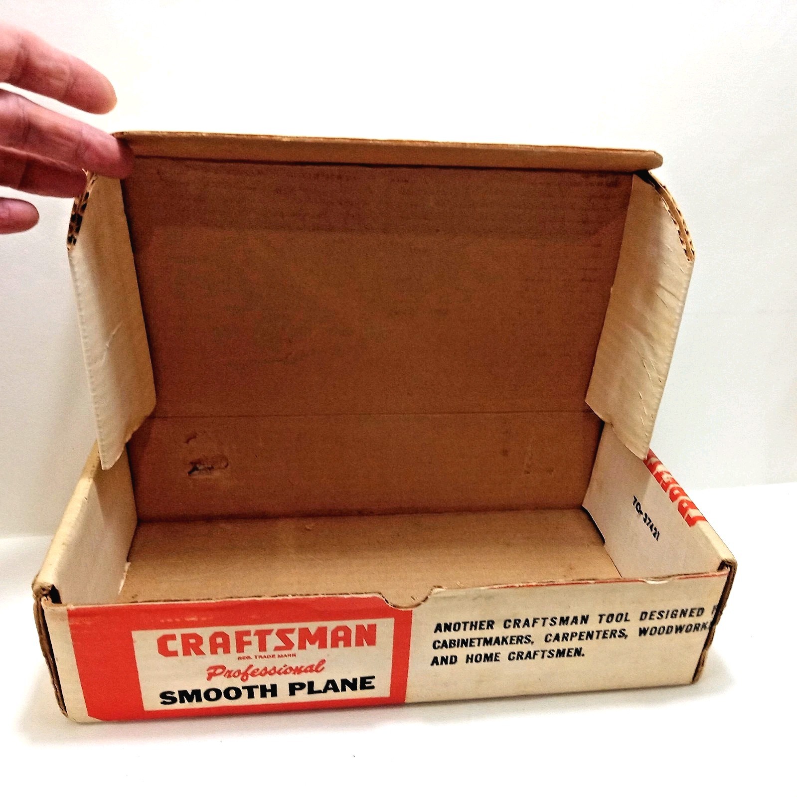 Vintage Craftsman 619-37421 Smooth Bottom Hand Plane Box and Manual Sargent Made