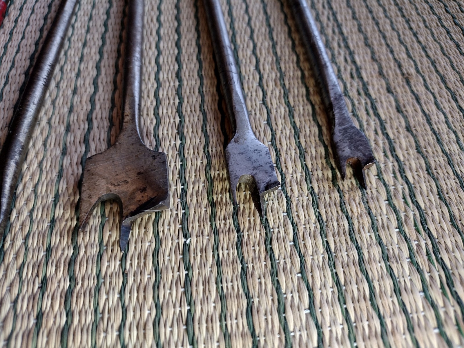 VINTAGE SPADE DRILL BITS Mixed Lot of 8 Craftsman, Premier, Irwin