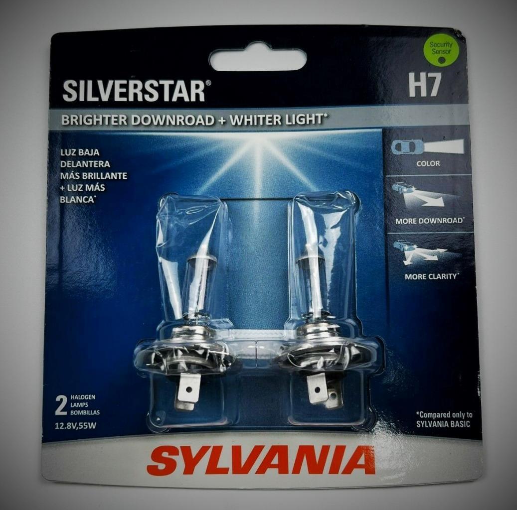 SYLVANIA H7 SilverStar High Performance Halogen Headlight Bulb, 2 Bulbs NEW