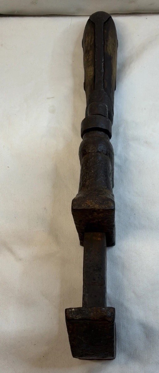 10″ Vintage Adjustable Pipe Wrench Wood Handle