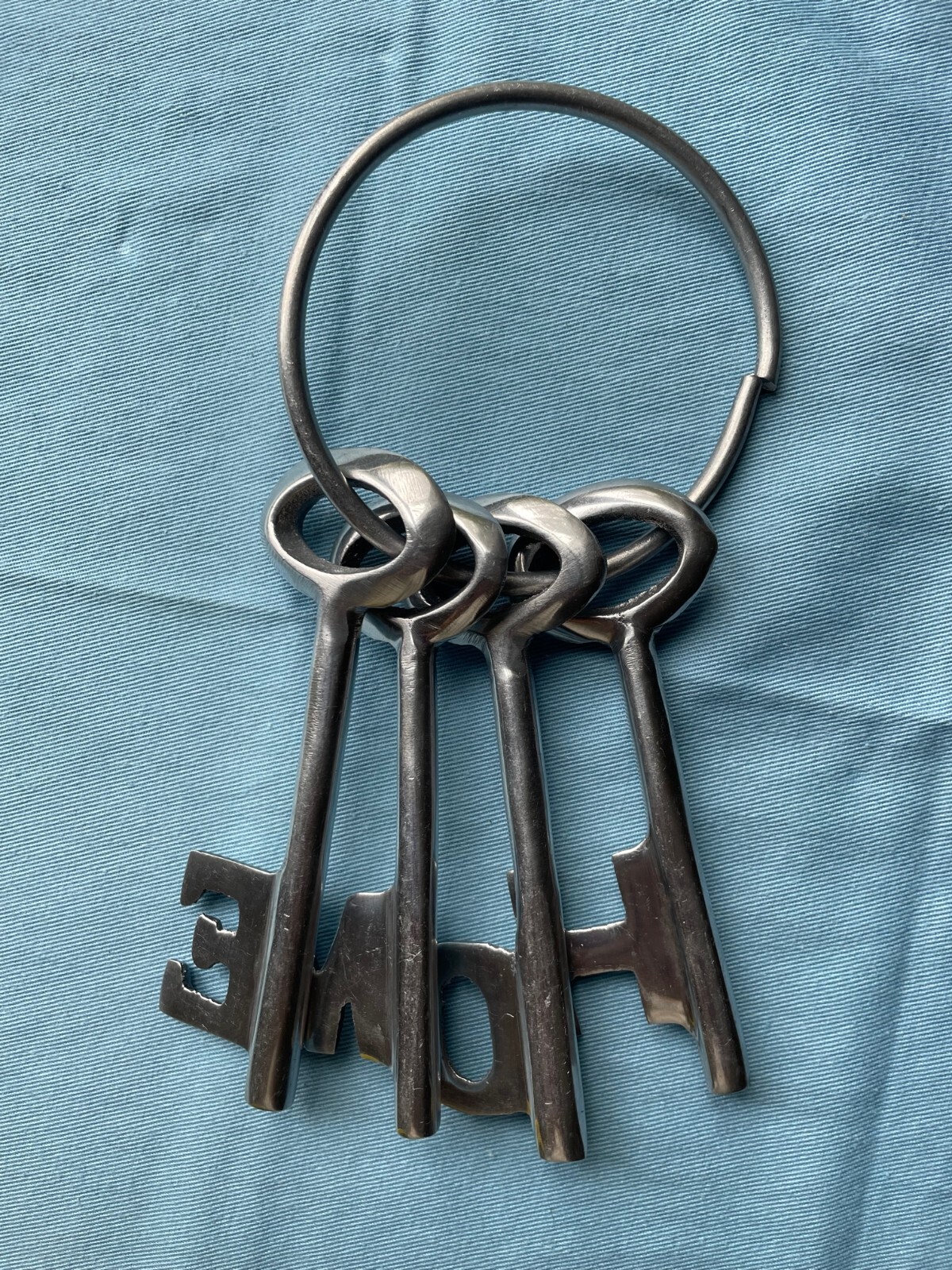 XL Large Decorative HOME Key Oversized Keychain Unique Photo Prop