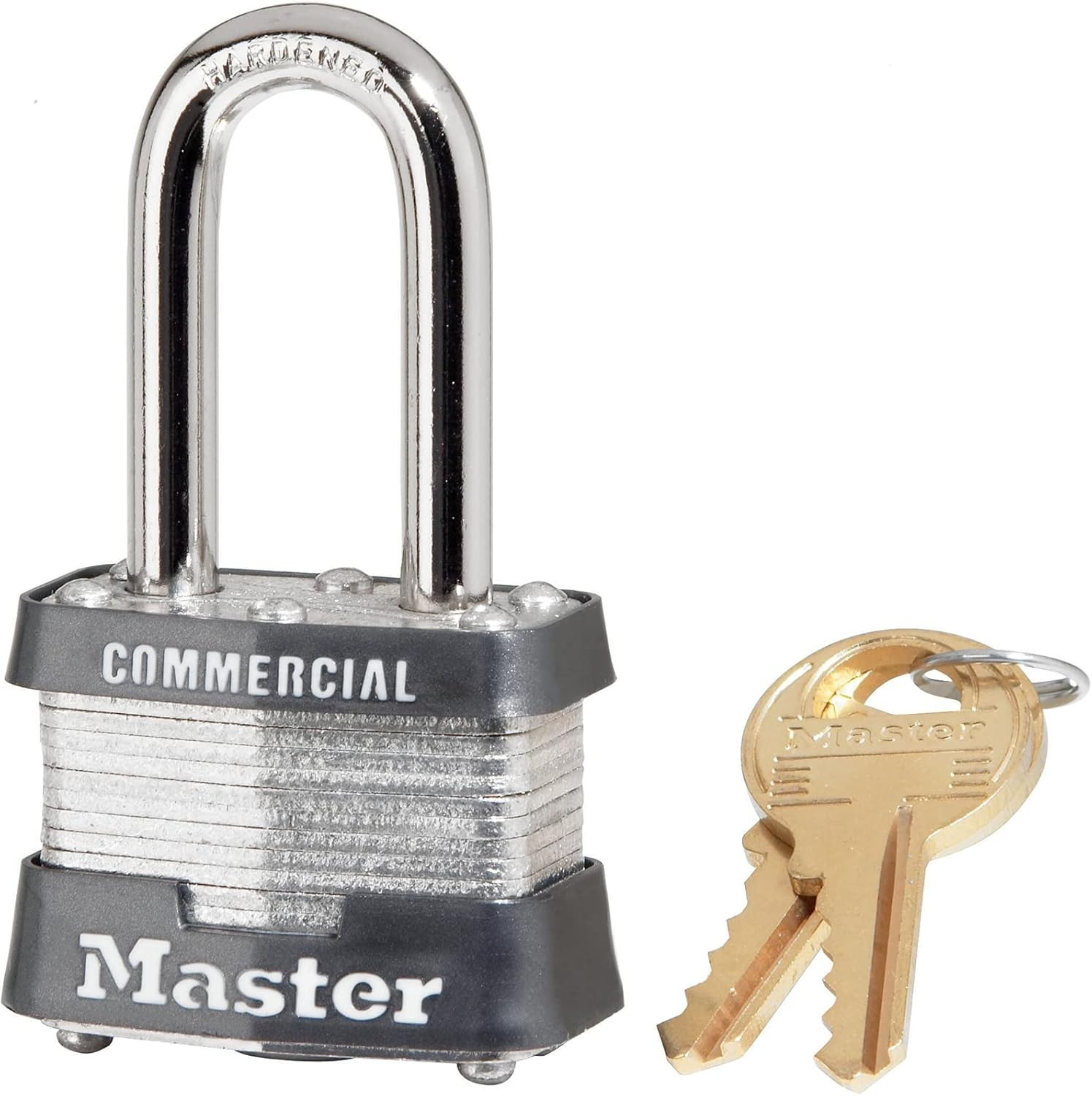 Master Lock 1KALF2532 Padlock Keyed Alike Key Open Shackle Laminated Padlocks 1p