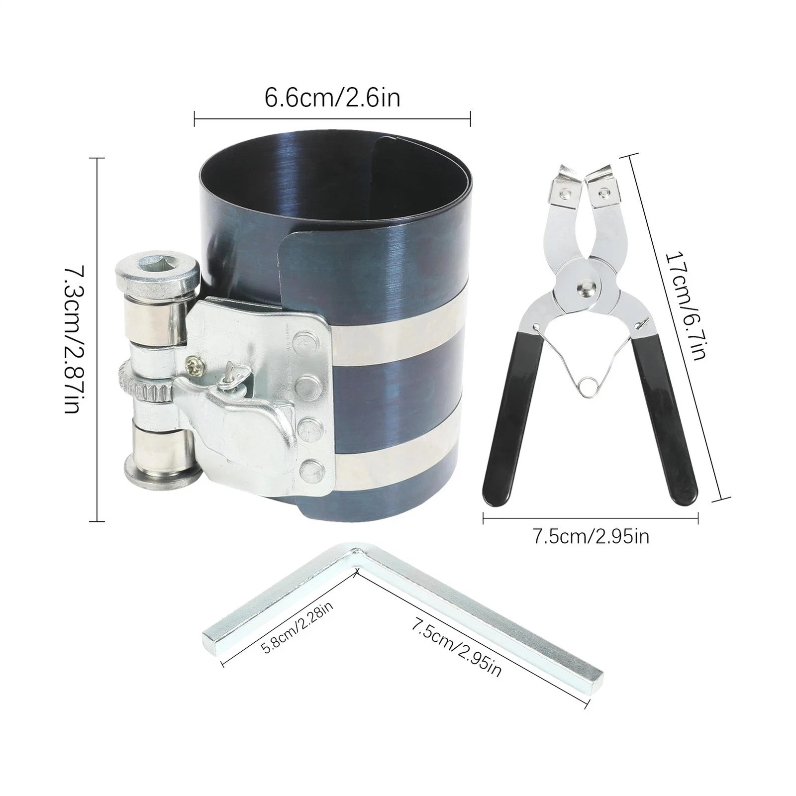 Piston Ring Compressor Kit Car Engine Piston Ring Installer Removal Kit ideal