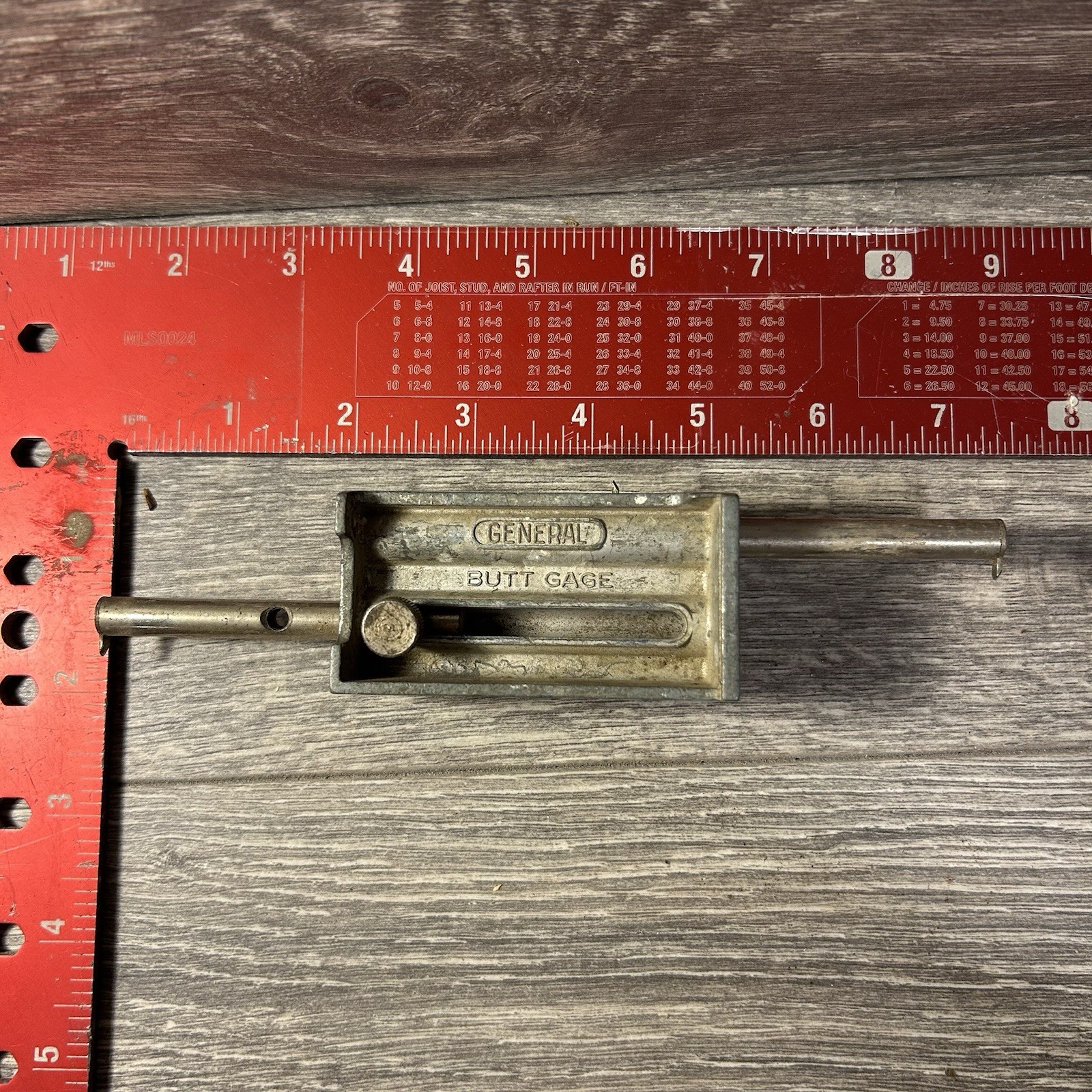 Vintage General No. 824 Butt Gage Mortise Gauge USA Woodworking Tool