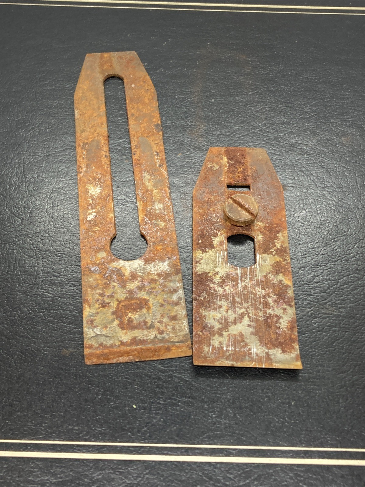 Stanley No.3 Blade and chips breaker Only From Vintage Plane Rusty