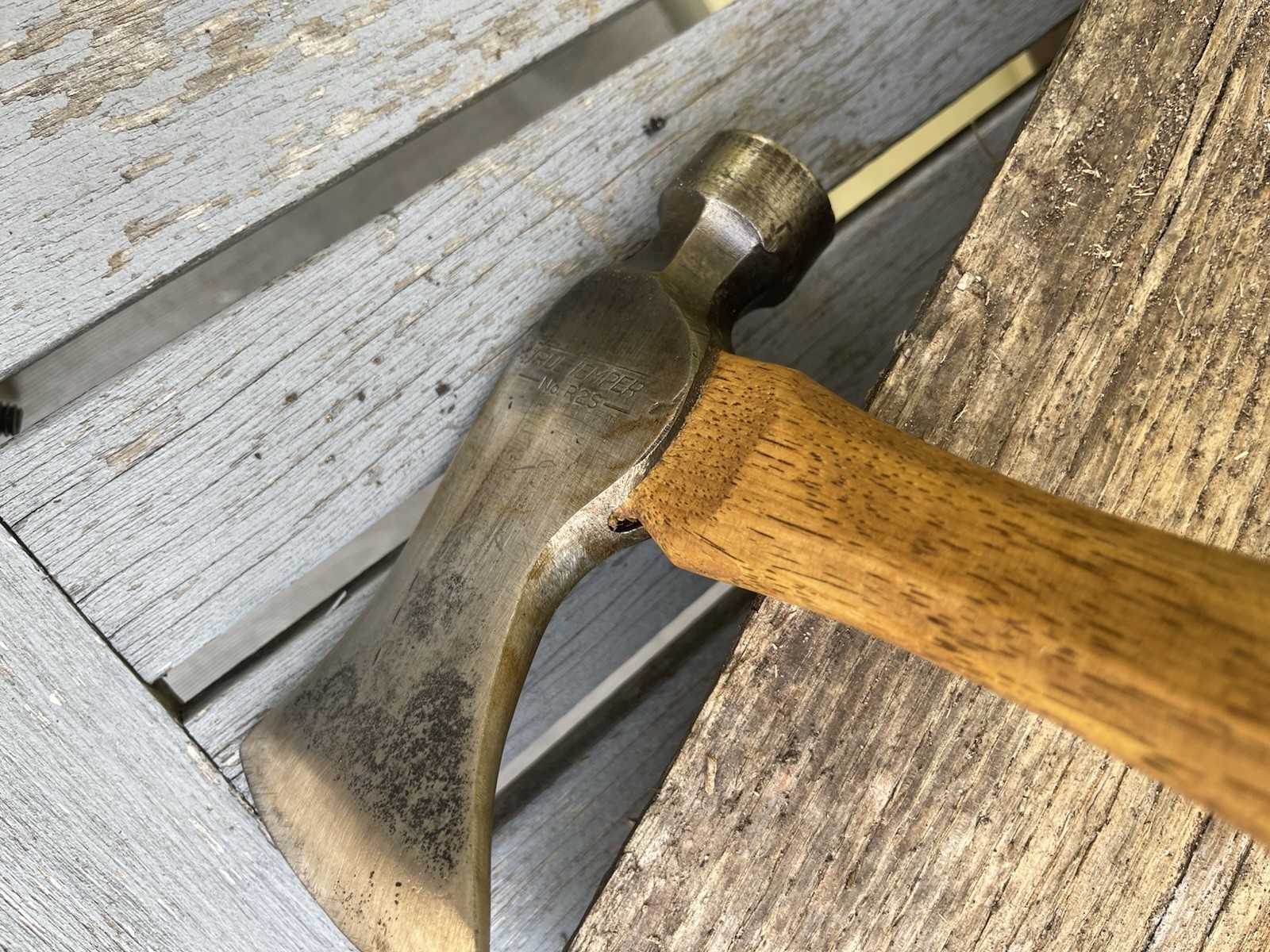 Vintage Re-Shaped True Temper R2-S Carpenters Hatchet Axe Tomahawk Reworked
