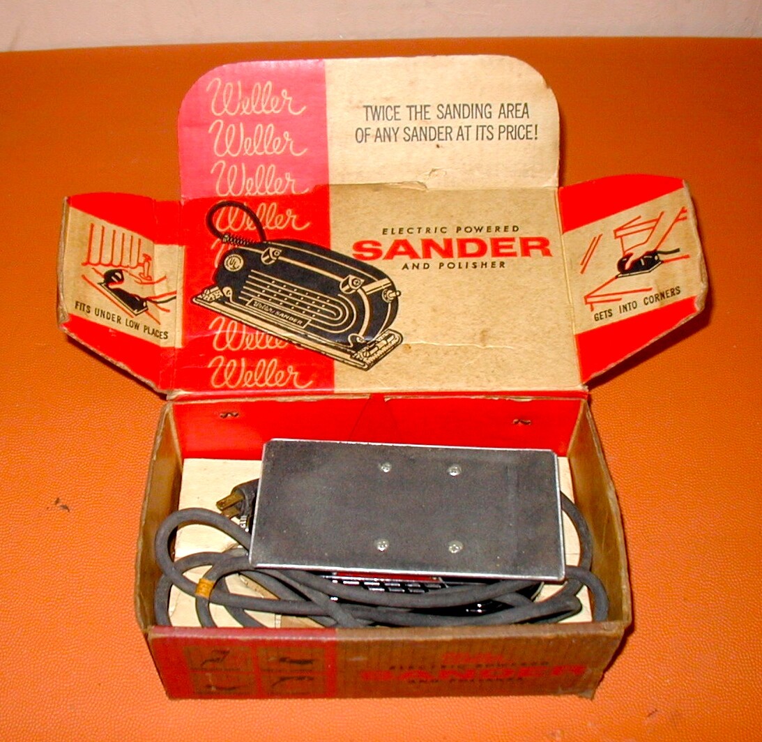 Weller vintage electric sander and polisher in original box