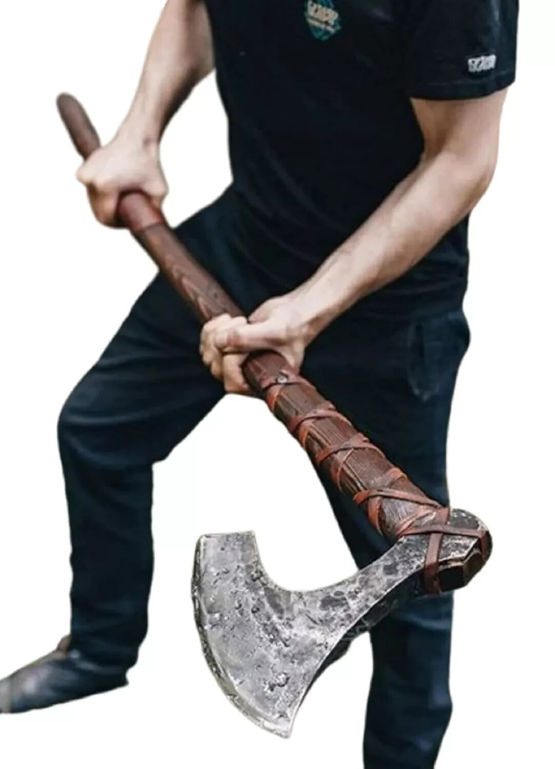 Axes Handmade Viking Axe Hatchet Norse Axe- 40″ Long Two-Handed Berserker Axe.A