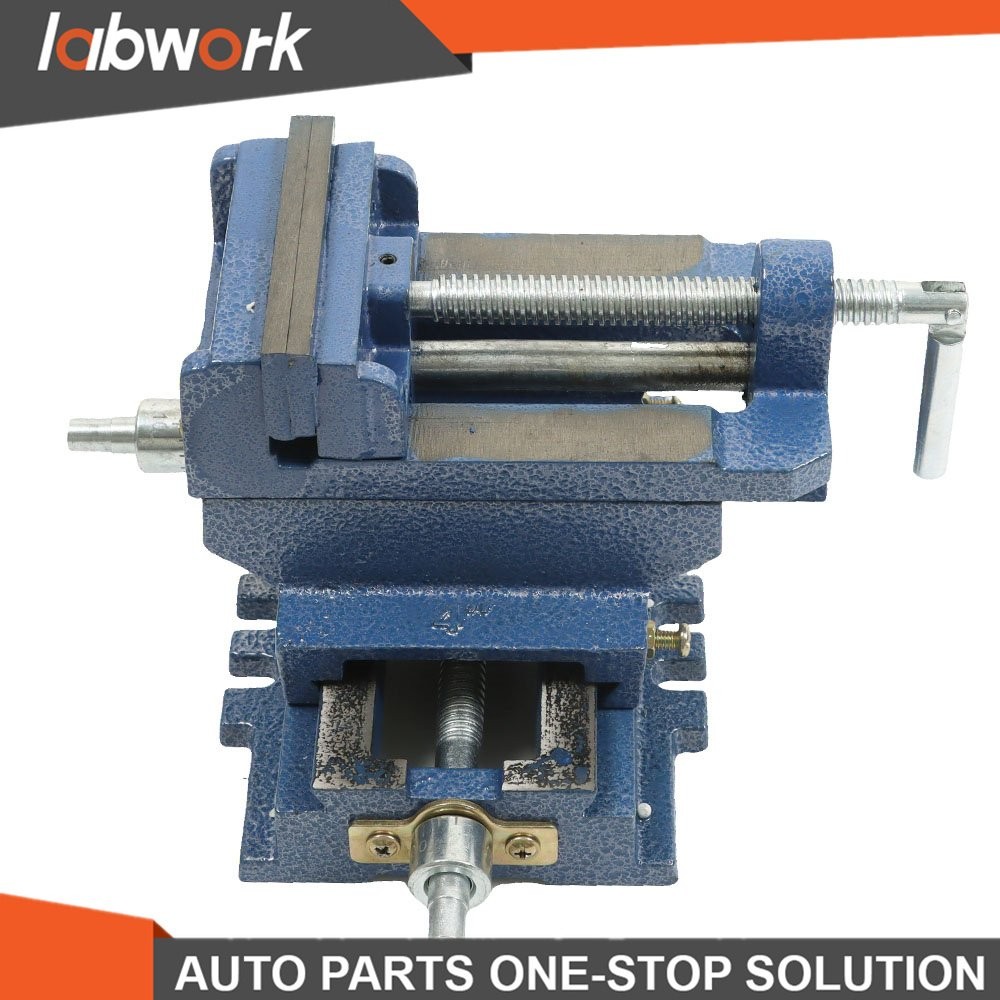 Labwork 4″ Cross Drill Press Vise Slide Milling 2 Way Clamp Machine Heavy Duty