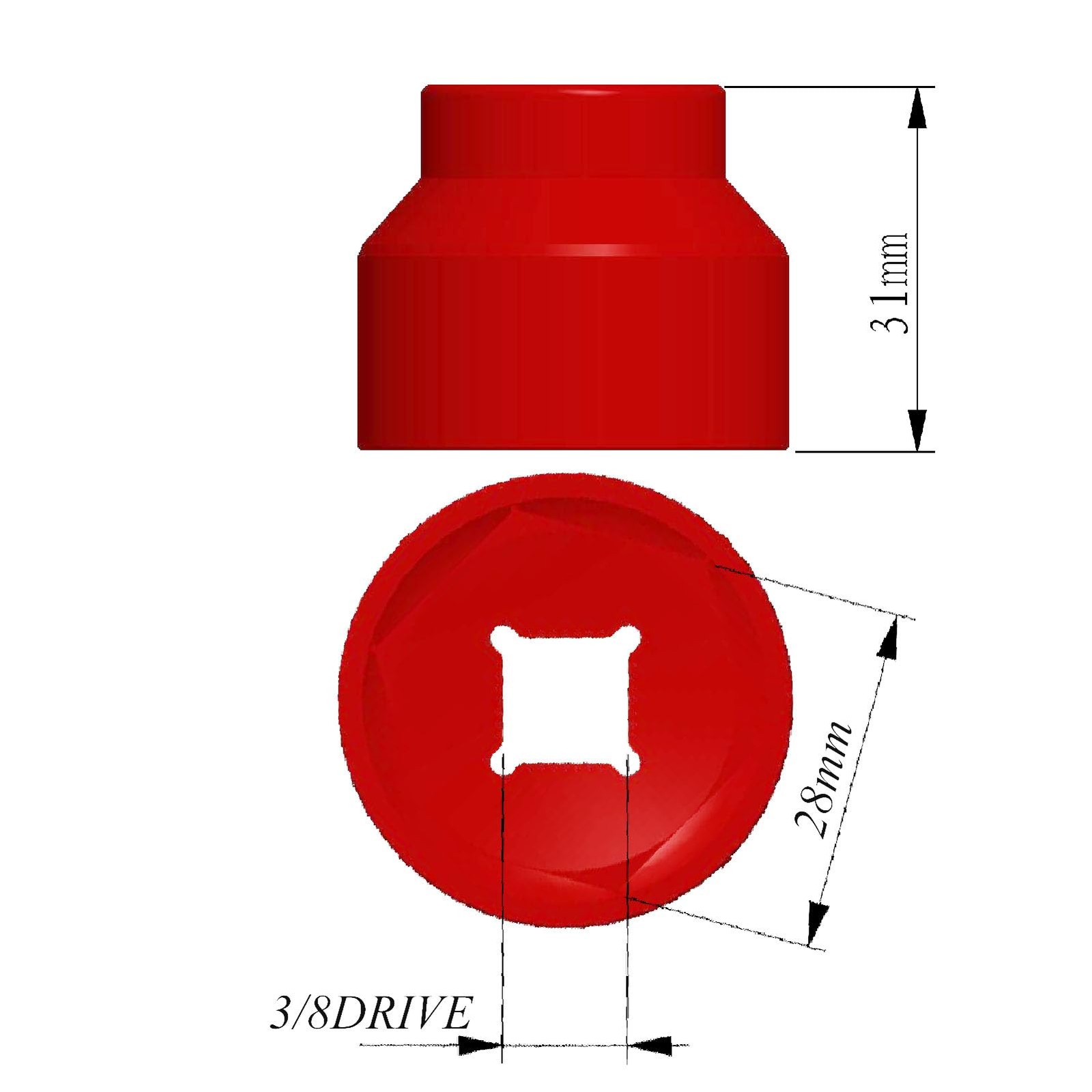 Felisbieti 28mm fuel filter Socket Cummins tools 3/8 Drive For Dodge Ram 6.7L