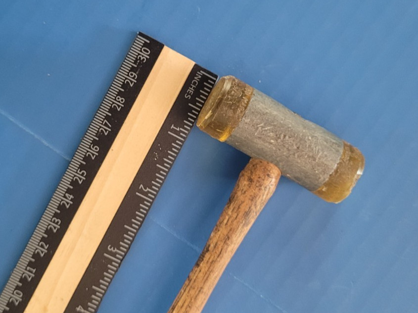 Southwest Mfg. Co. Double Yellow Nylon Mallet Hammer: 11″ Length & 3/4″ Head
