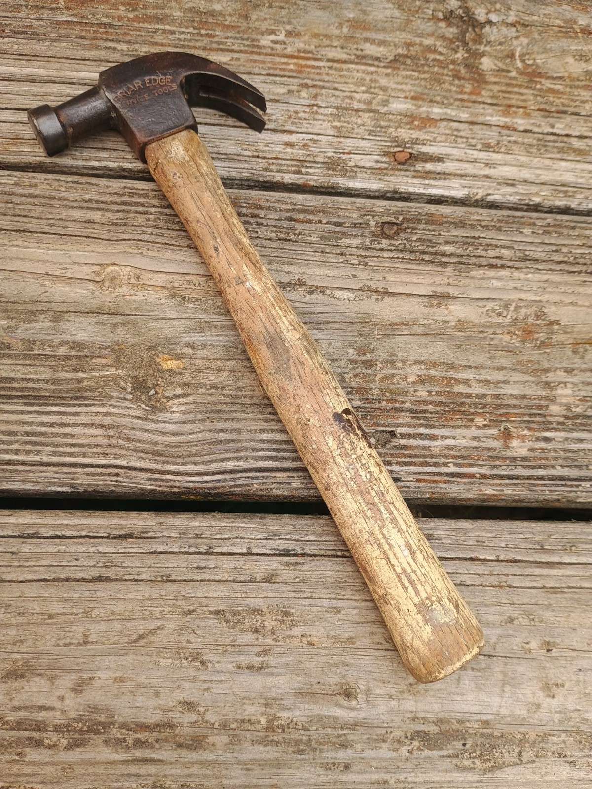 Vintage Briar Edge Service Tools 8oz Claw Hammer Wood Handle