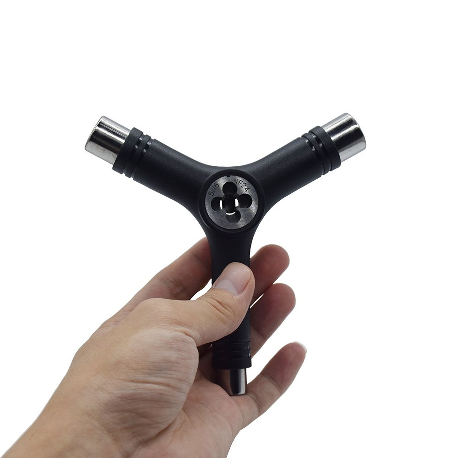 Black All-in-One Multifunctional Portable T-Tool&Y-Tool for Skateboard,All-in…