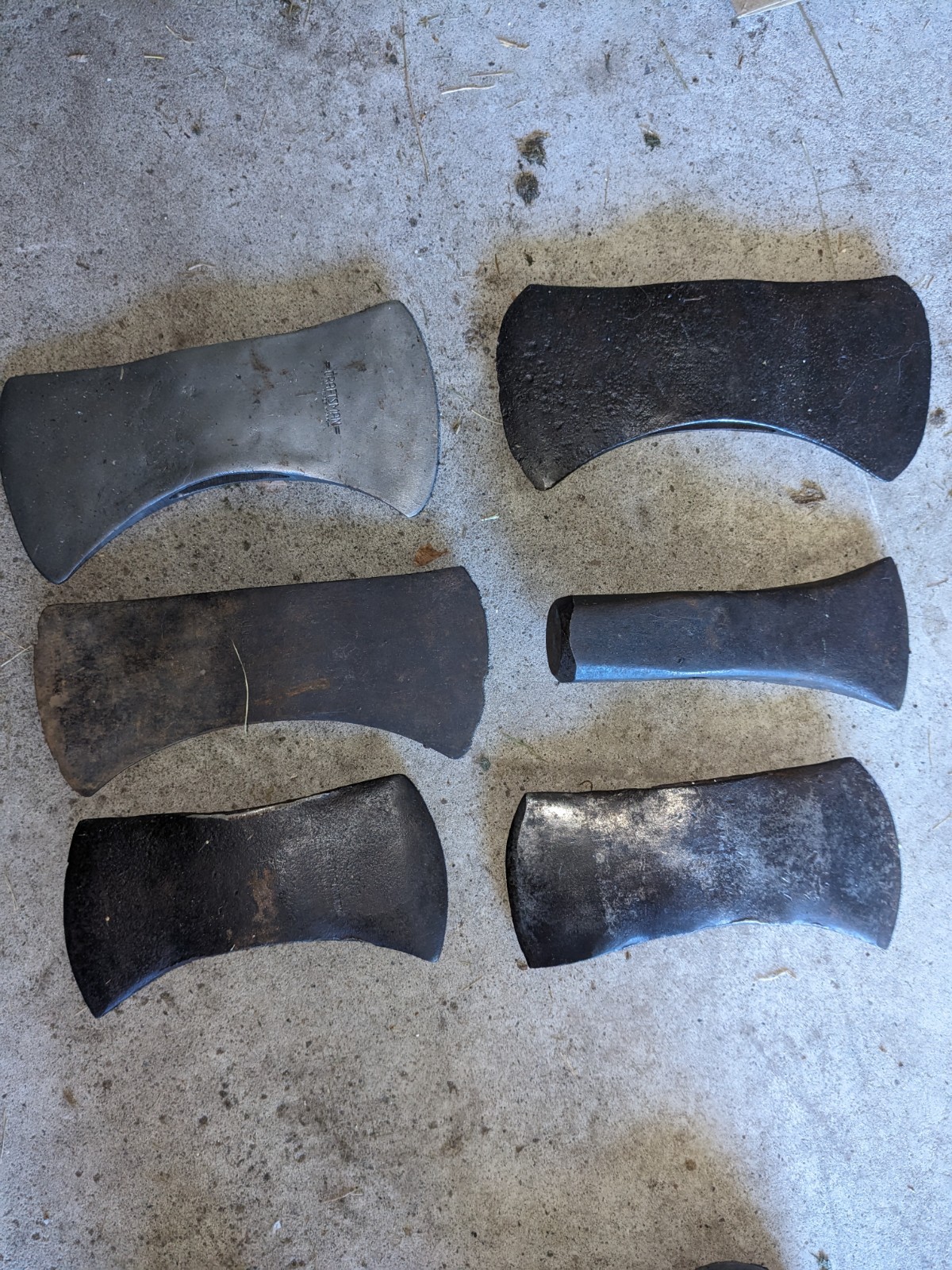 Vintage Axe 6 Lot Resto Double Bit Splitting Maul Camping Craftsman Kelly Tool