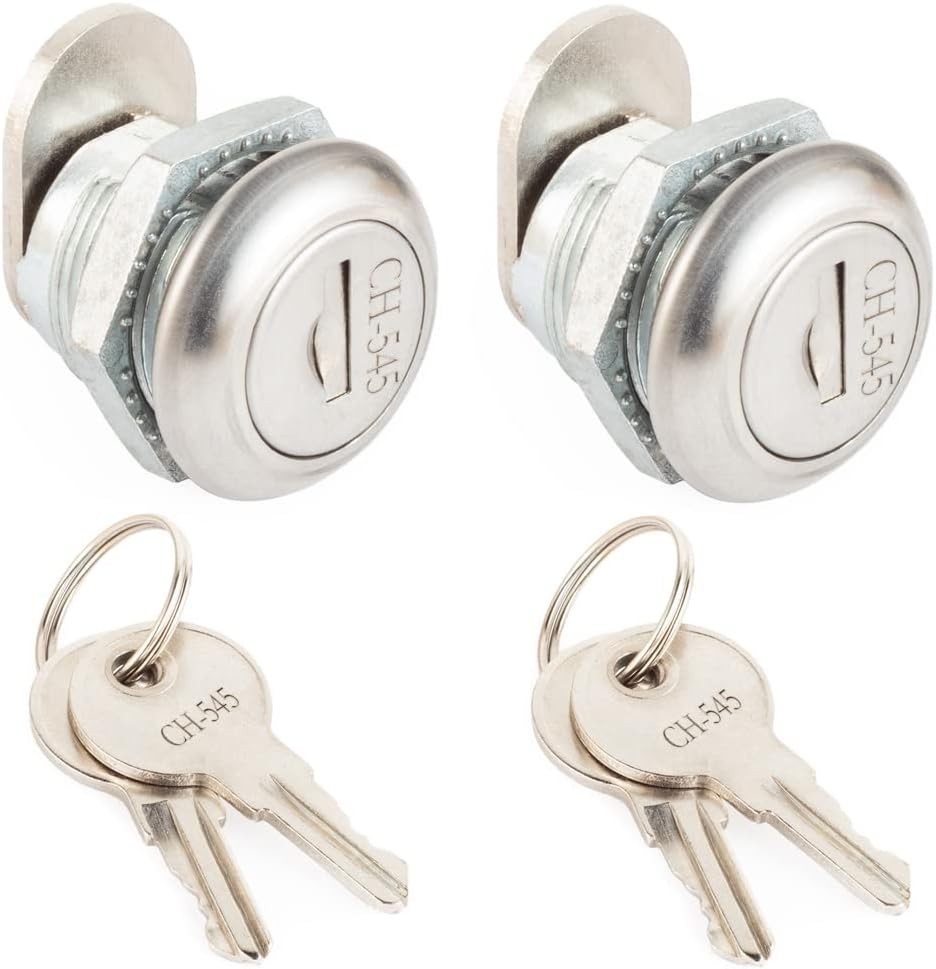 Durable Zinc-Plated Toolbox Locks, Keyed Alike for Secure Tool Storage – 2 Pack