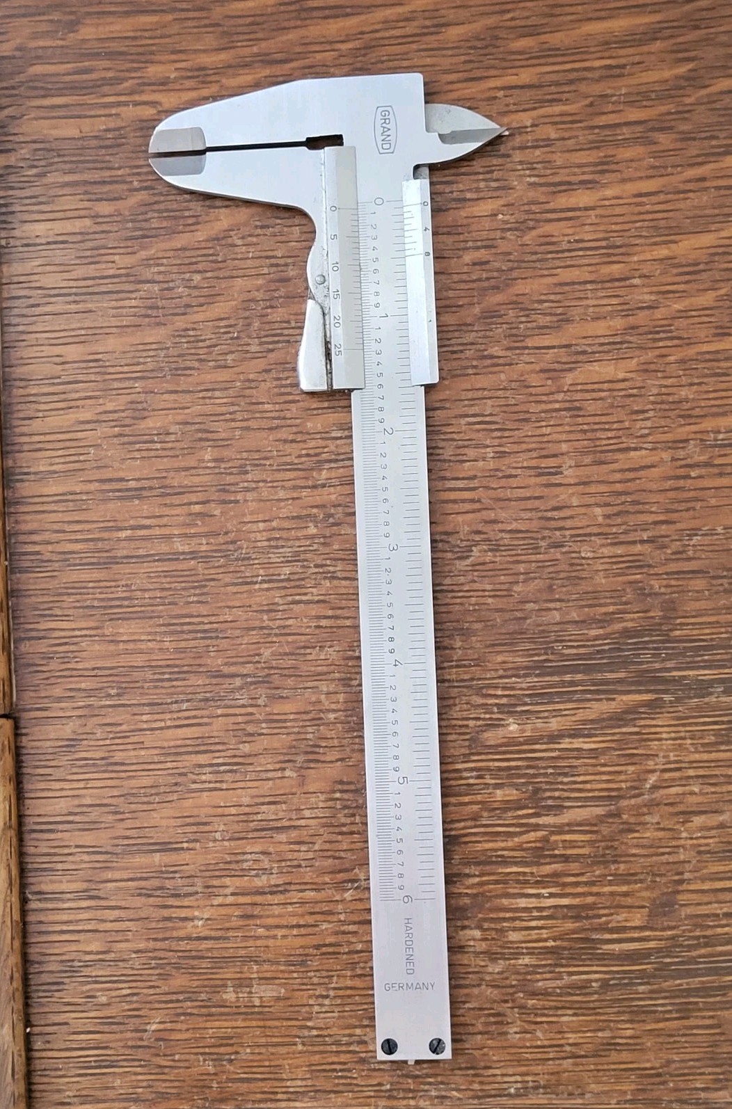 Grand 6″ Vernier Caliper w/Pouch Hardened Machinist Tool Made in Germany