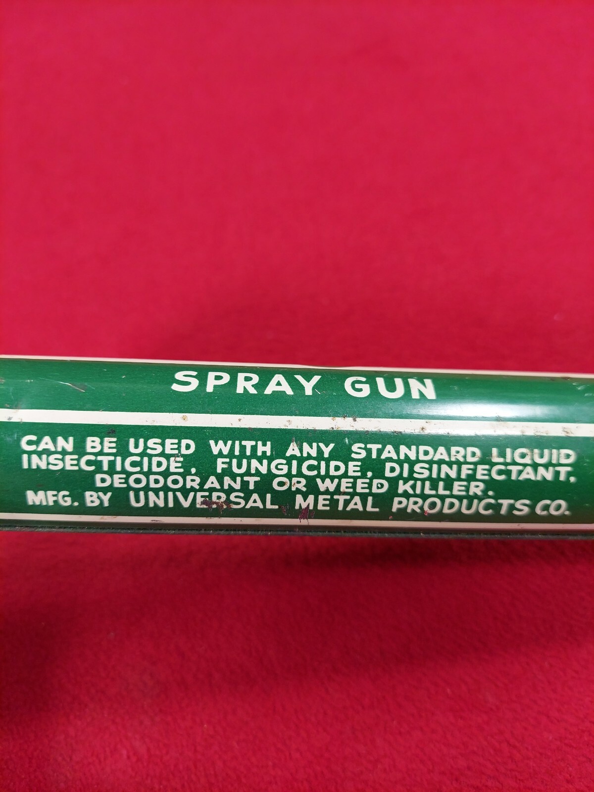 Vintage Insec-O-Cide Spray Gun Metal Glass Univ Metal Products