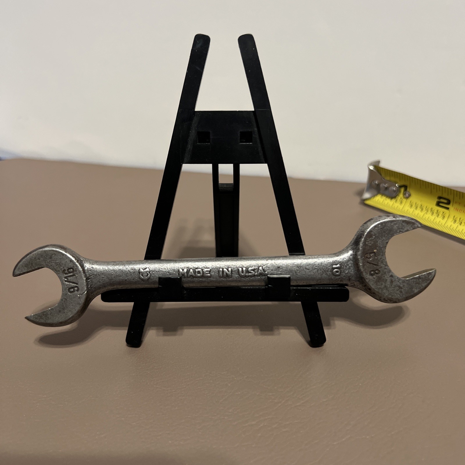 Vintage Drop Forged 5/8″ x 9/16″ Open Ended Combo Wrench USA