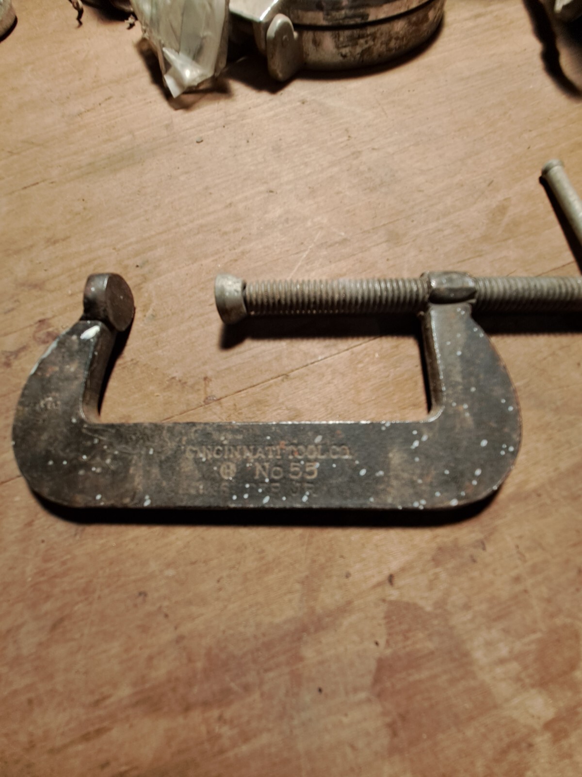 Vintage Cincinnati Tool Co. No. 55 Super Jr. Forged Steel C -Clamp USA