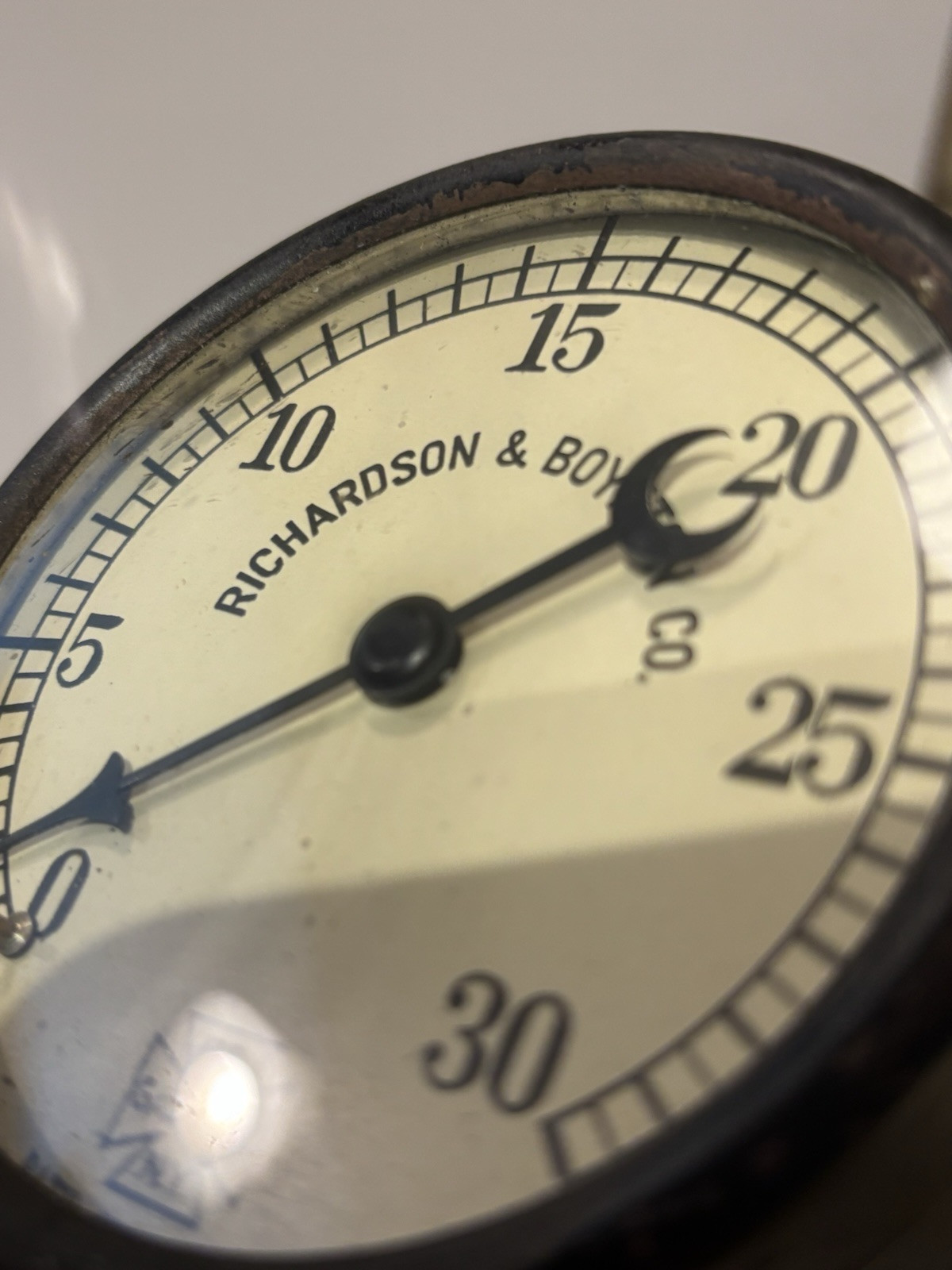 Antique Richardson & Boynton Co U.S. GAUGE N.Y. Pat. 1906 Pressure Gauge
