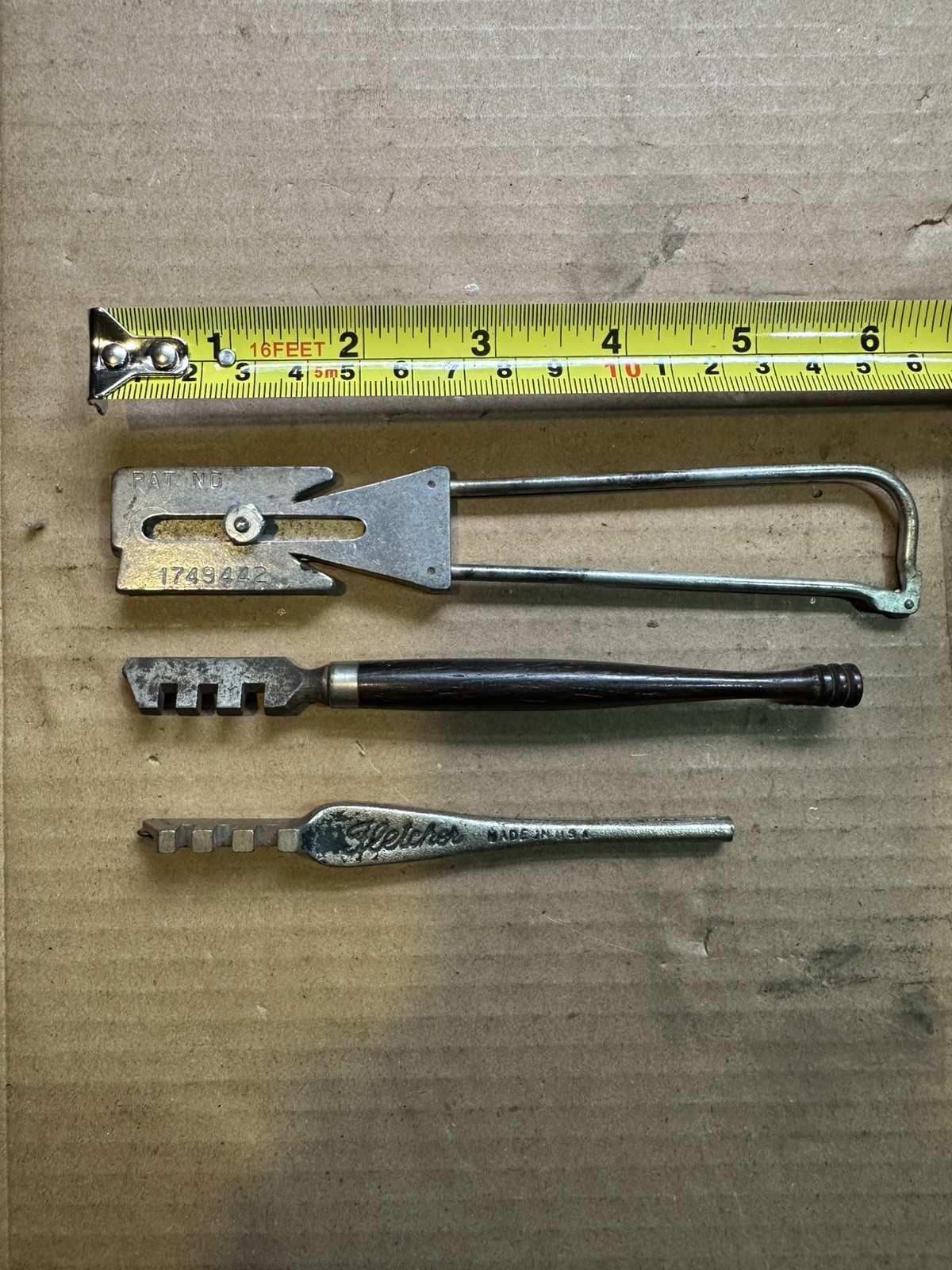 Vintage Apex Knife Sharpener-Glass Cutter Pat. #1749442, + 2- Glass Cutters