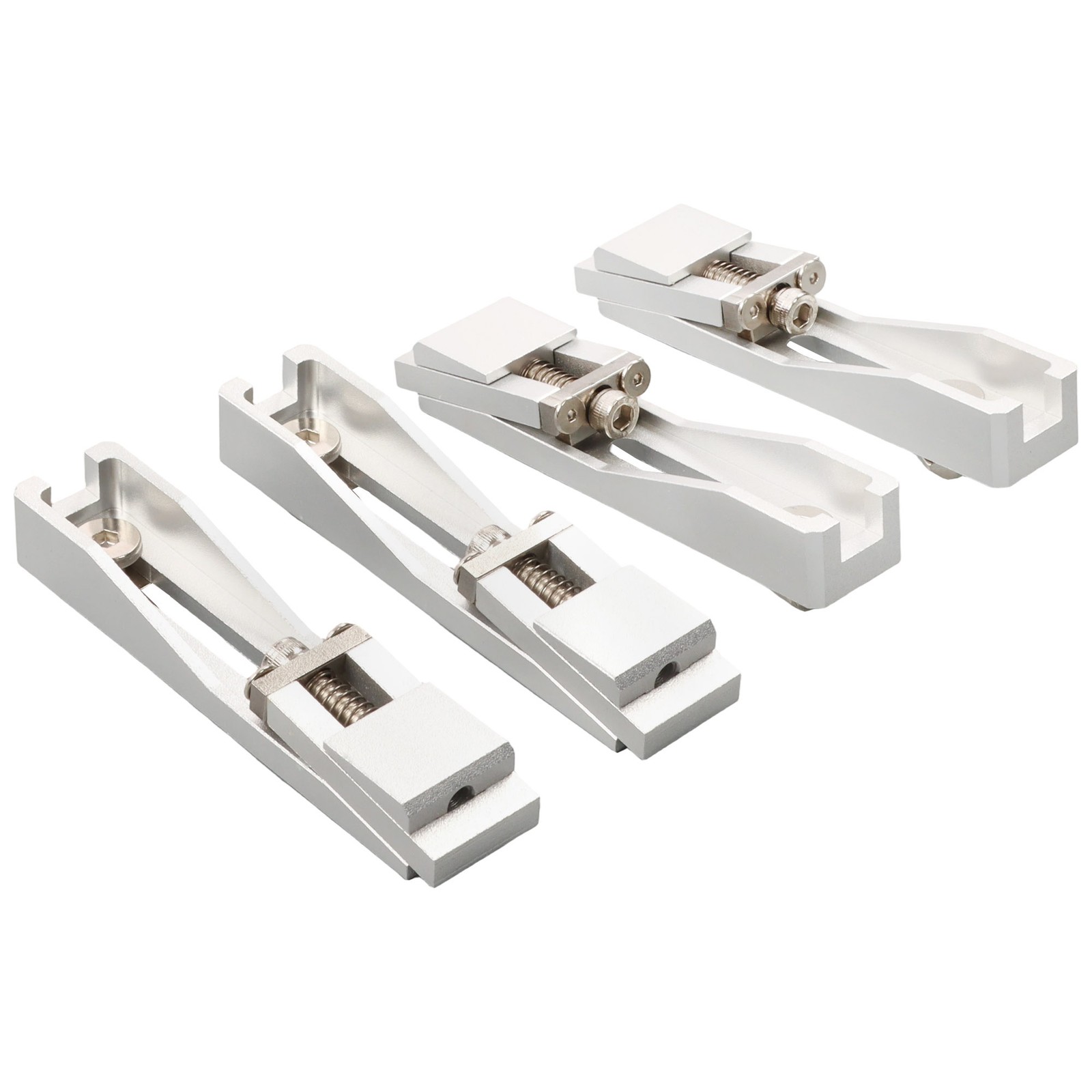 4 Pcs CNC Router Vise Clamp Low Profile Aluminum Toe Clamp 4.2″×0.9″×0.6″ Tool