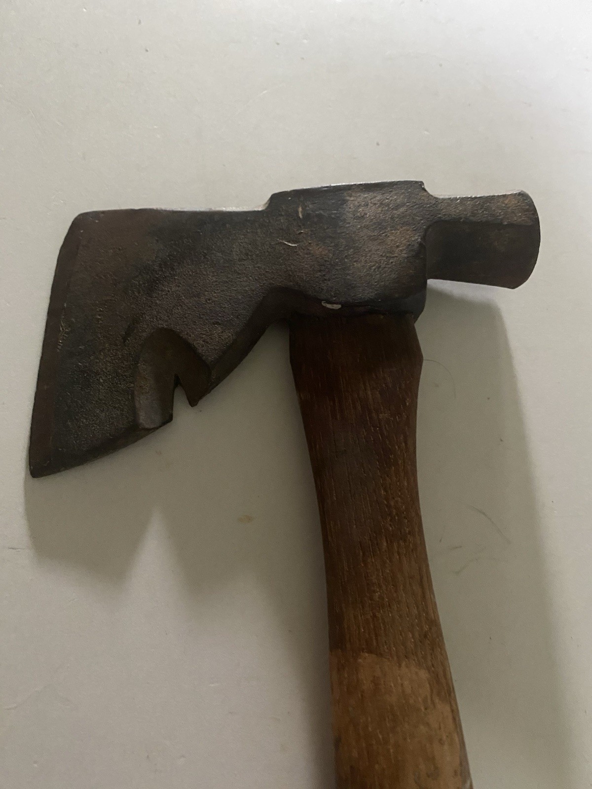 Vintage Hatchet Wooden Handel 11.5” Long 6.25” Across Unbranded
