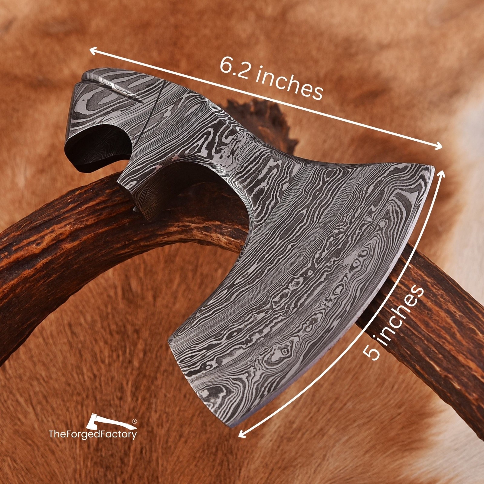 Viking Axe Head, Handmade Axe Blade, Bearded Axe Head, Damascus Steel Axe Head.
