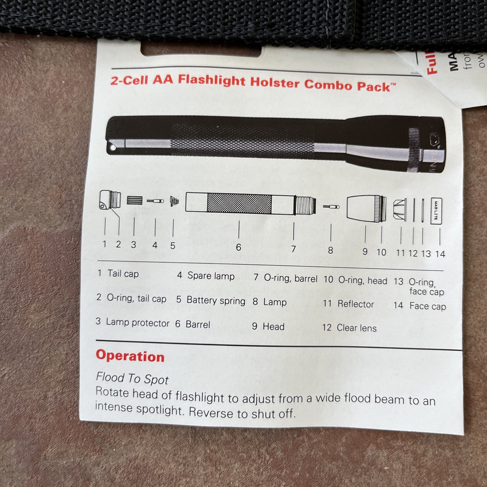 Maglite M2A01H Black Mini-Mag 2305 Candlepower Holster Pack Flashlight NEW!