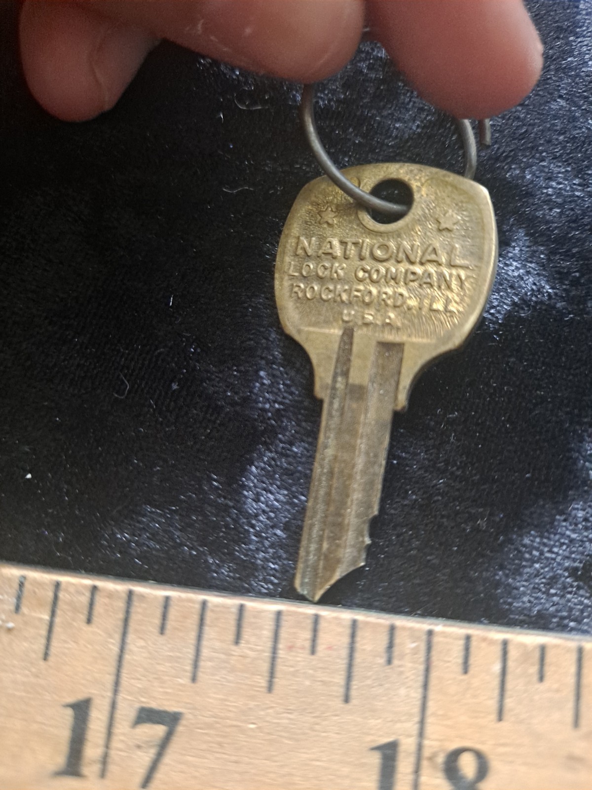 Vintage National Lock Company Rockford, ILL Key C570A