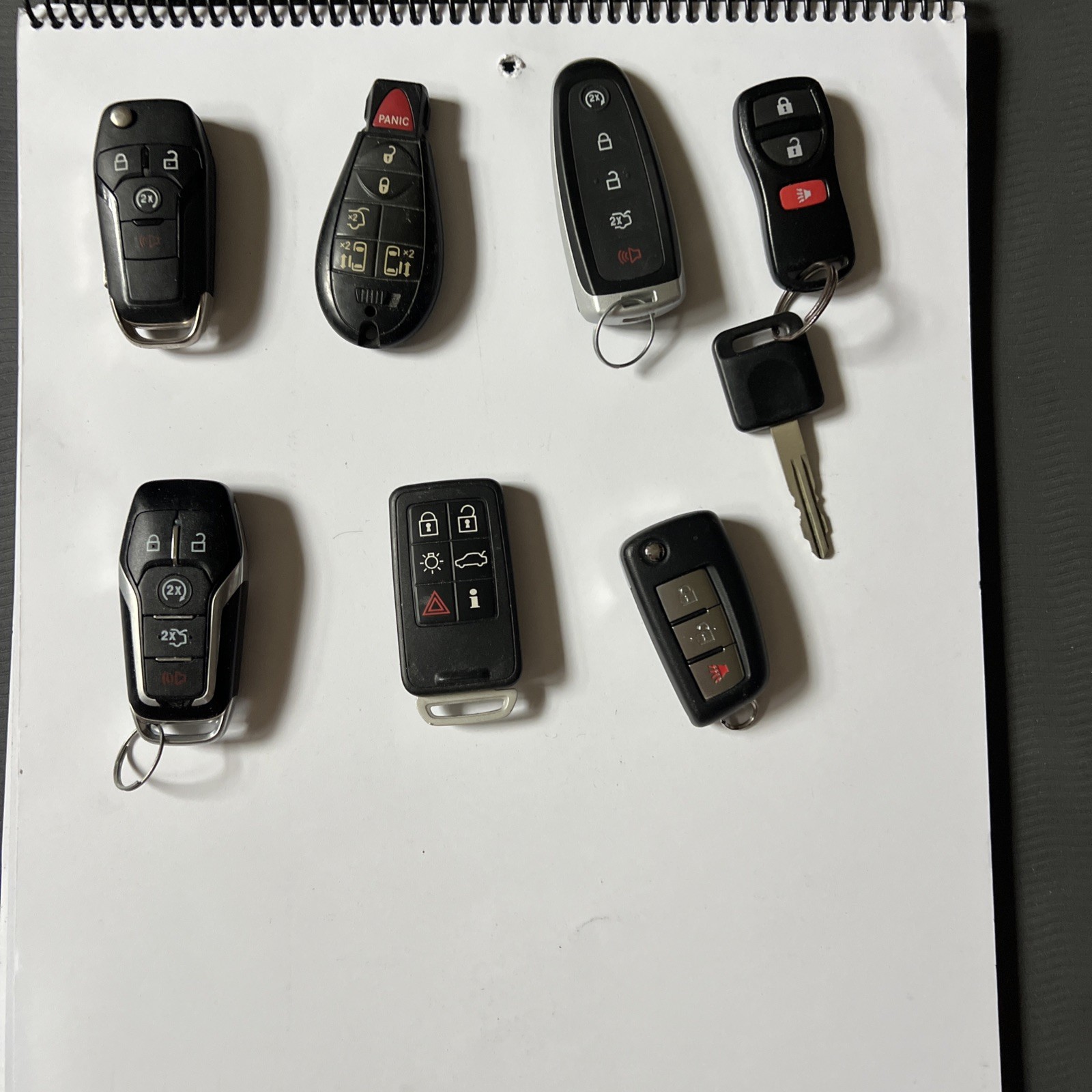 Car Keys Nissan Volvo Ford Chrysler Lot
