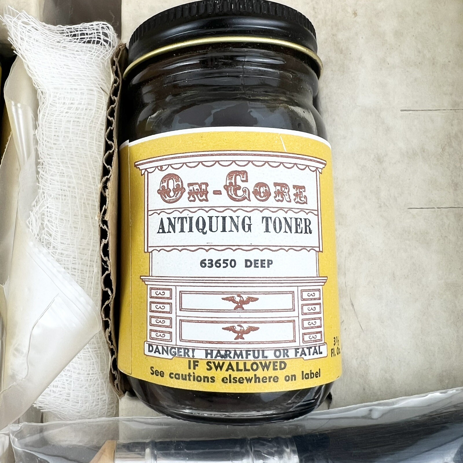 Vintage On-Core Antiquing & Graining Kit Set For Wood NOS Open Box