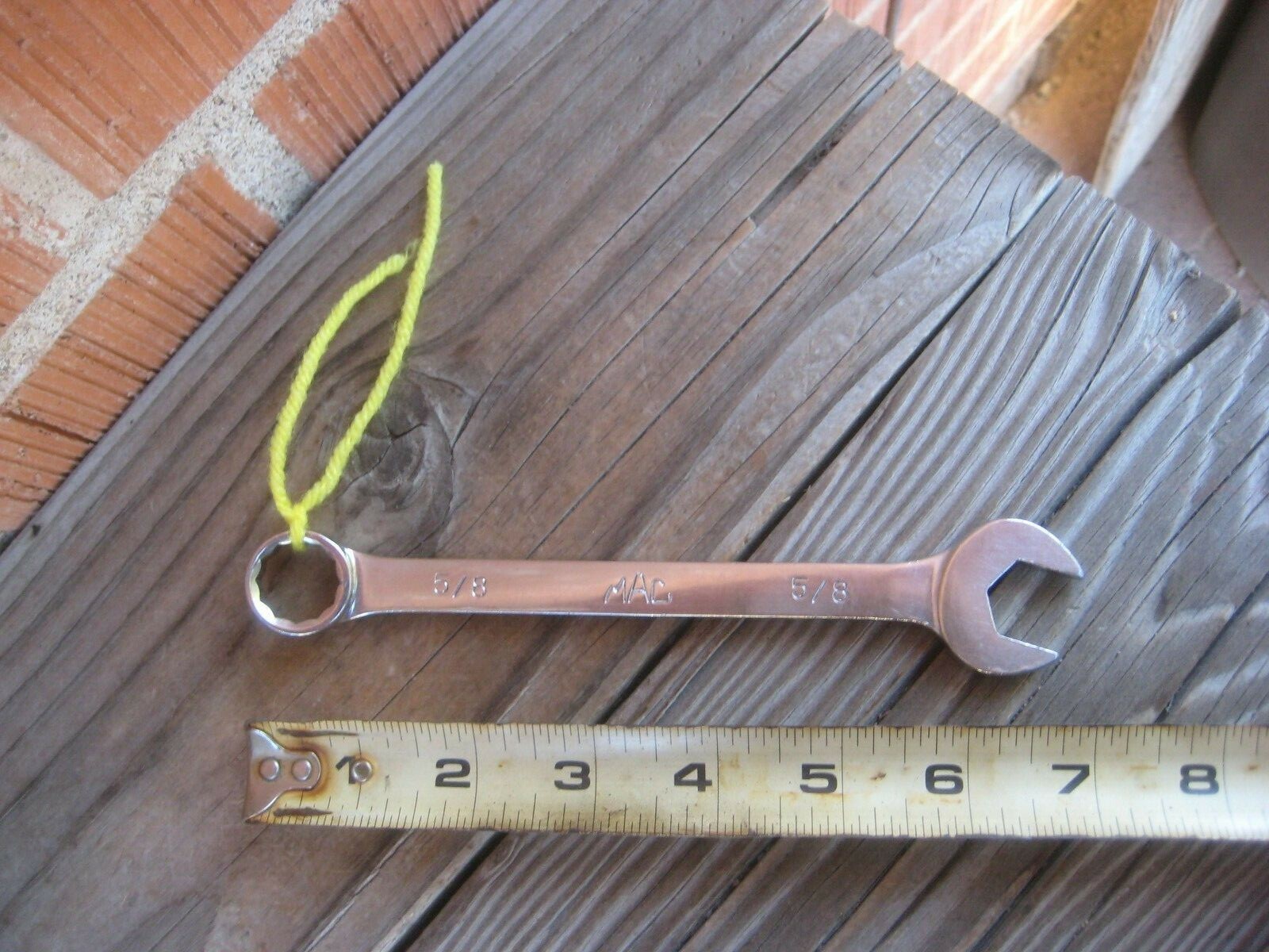 1980s Vtg MAC *** 5/8″ Combination Wrench CW20 x 12 Pt Full Chrome Polished USA