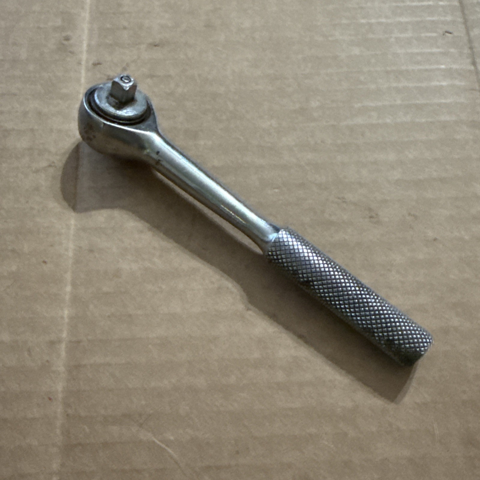 Vintage Kmart KMC Ratchet 1/4″ Drive Knurled Handle Made in Taiwan!
