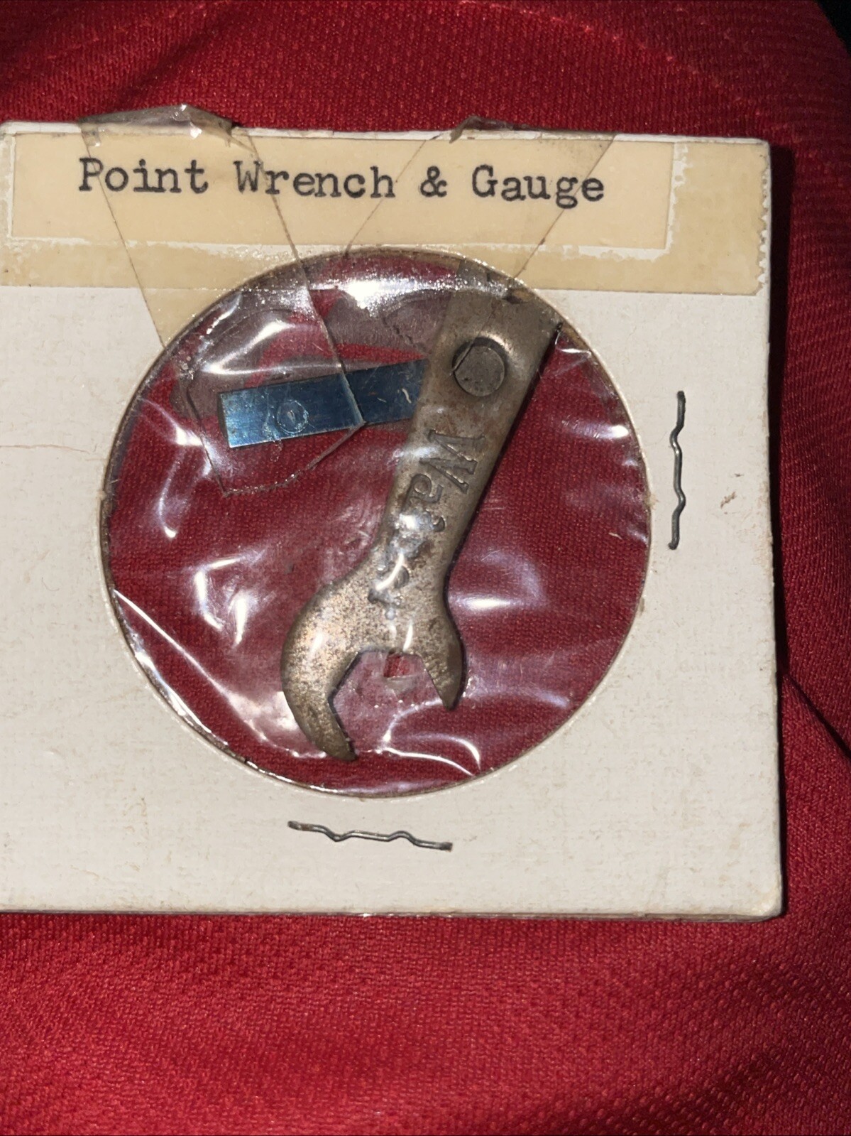 Vintage Antique Magneto Wrench Distributor Ignition Points Folding Breaker Gap