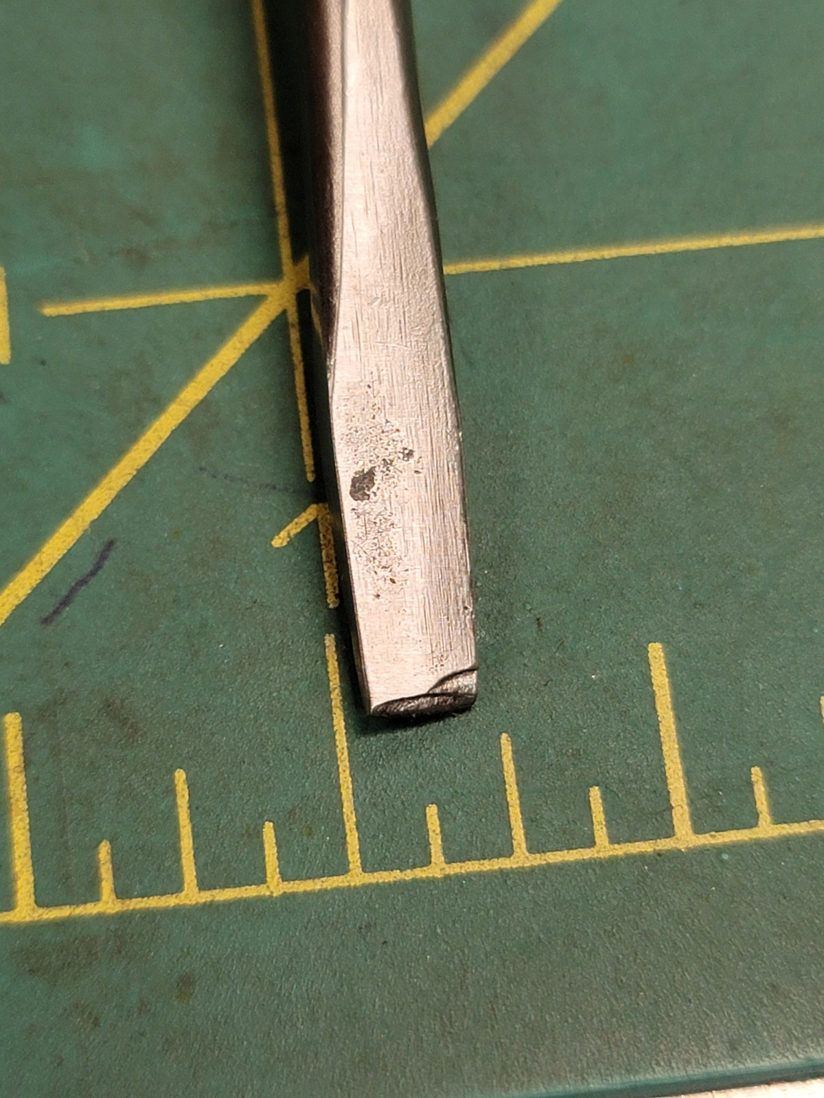 Vintage Small Machinist Screwdriver Knurled Handle Heavy Duty Tool
