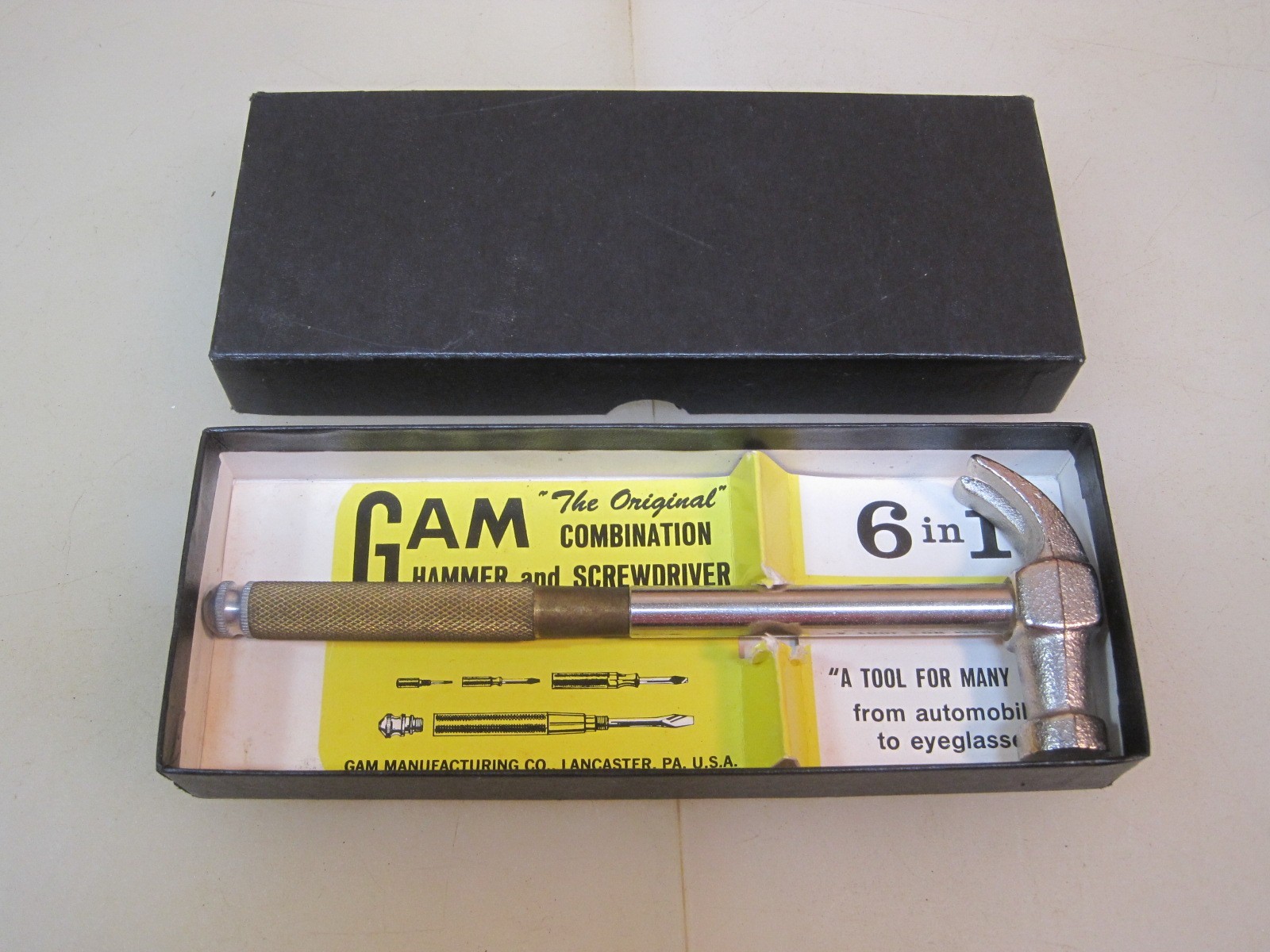 GAM Mfg Jeweler Watchmaker Hammer Screw Driver Set Lancaster PA USA B8467