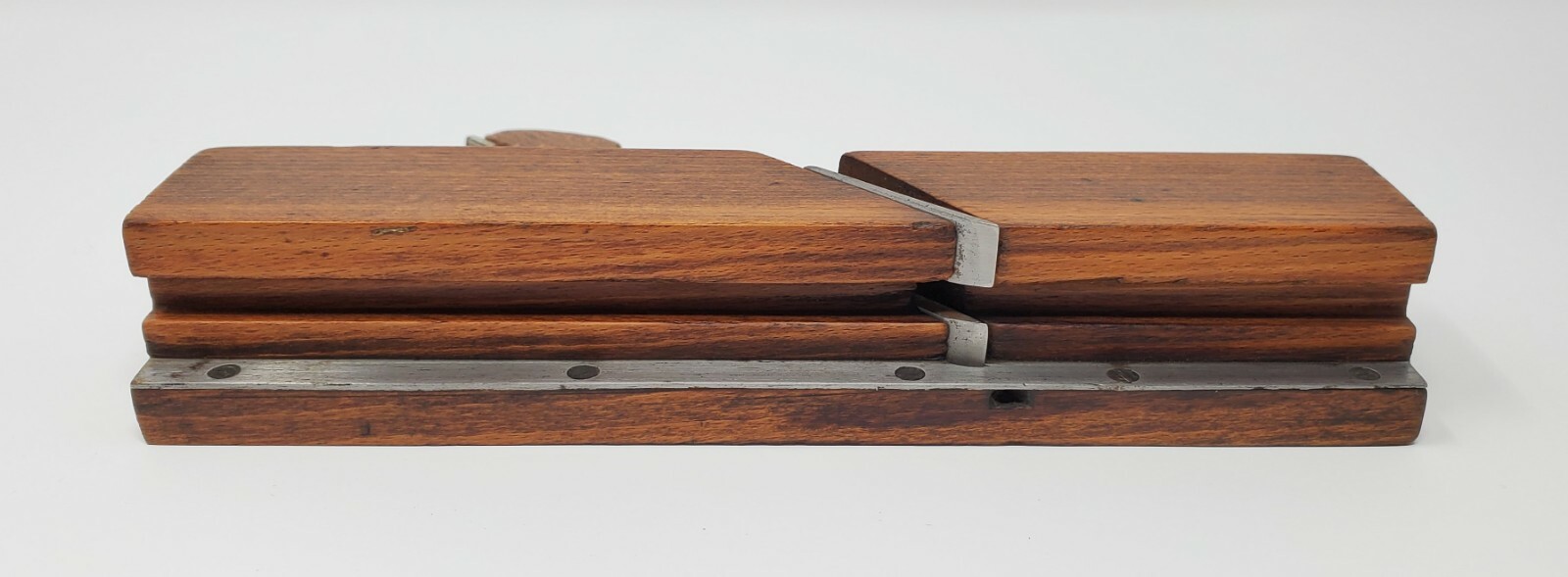 Antique ⅜” Beechwood & Metal Tongue Plane, Bensen & Crannell, Albany NY, #35